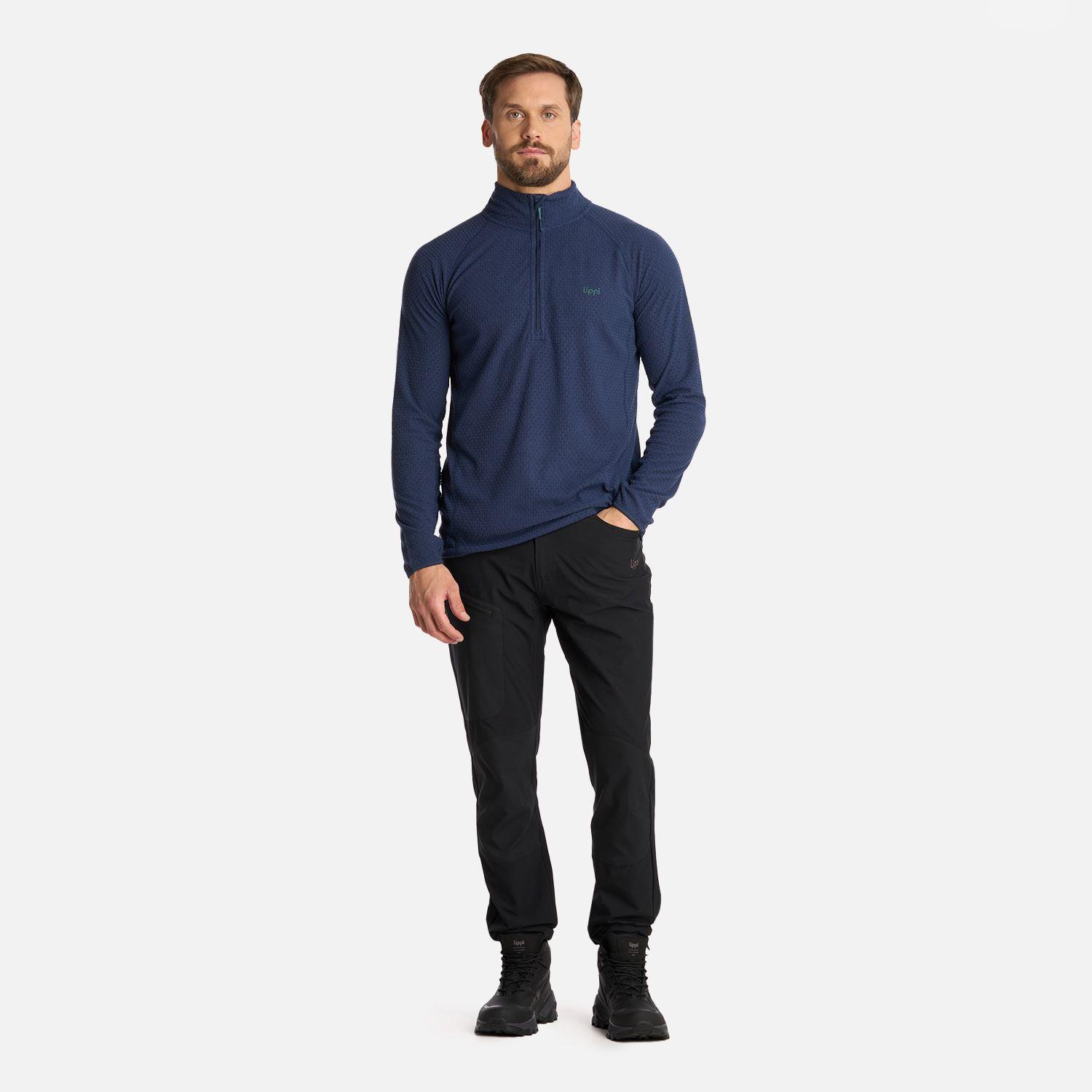 Polerón Hombre Jacaranda Nano-F 14 Zip Azul Lippi I25-4