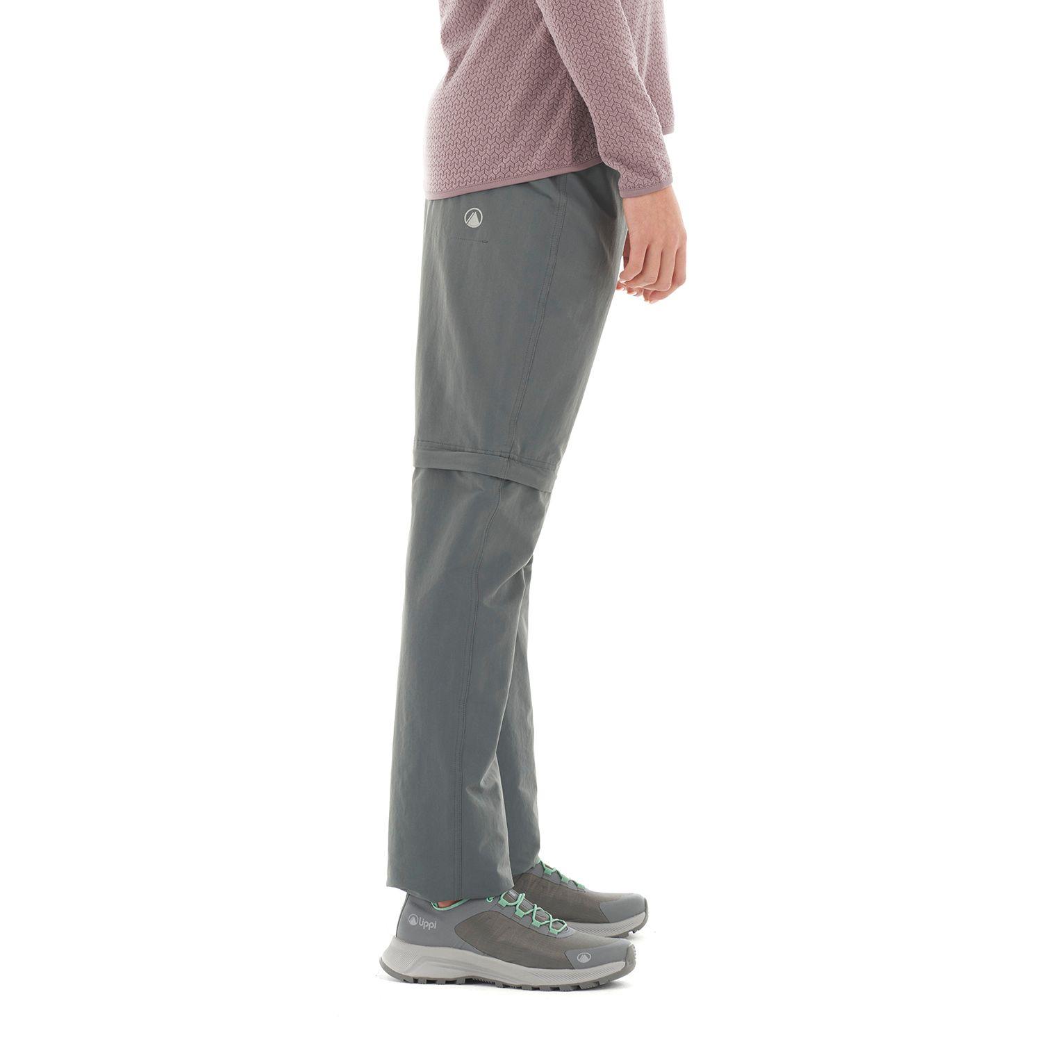 Pantalon Mujer Enduring Mix-2 Q-Dry Pants Gris Oscuro Lippi-3