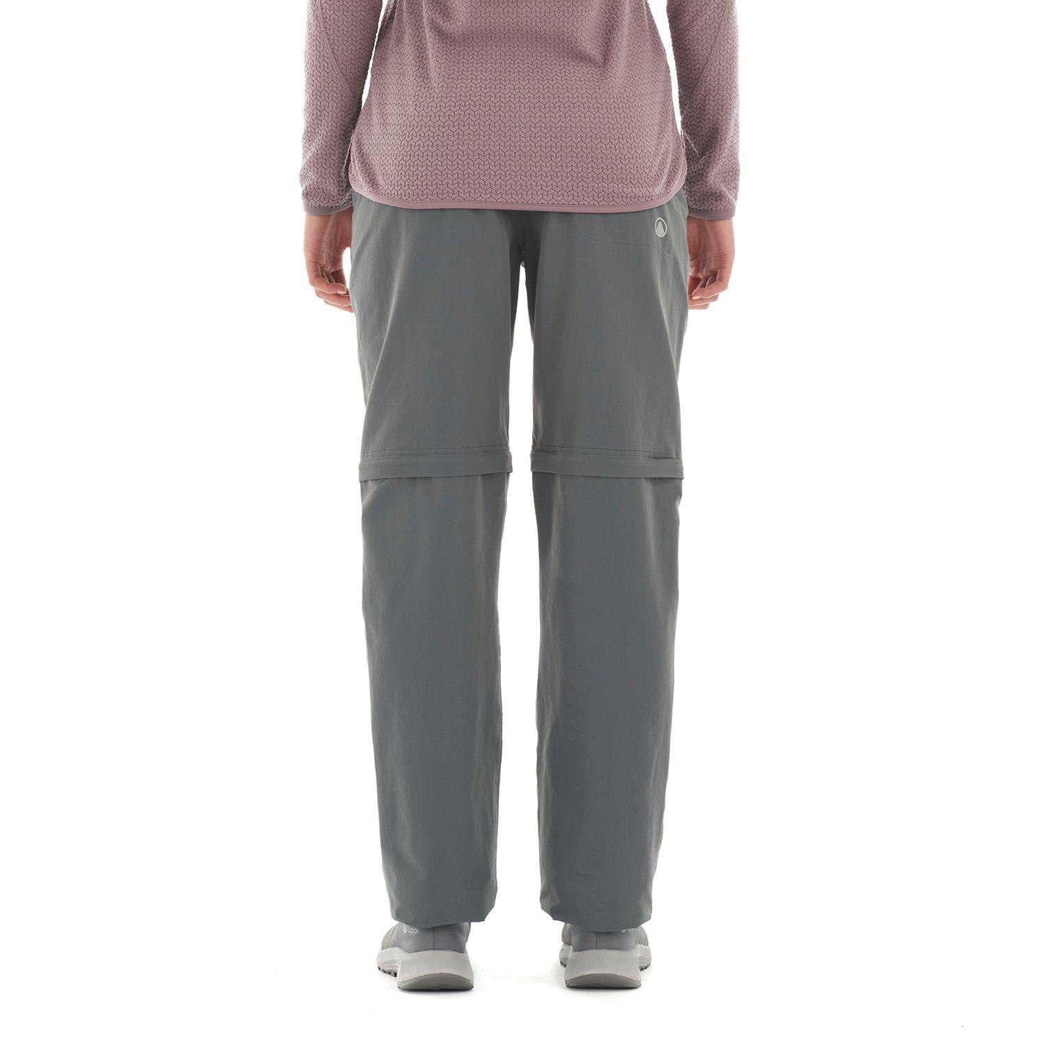 Pantalon Mujer Enduring Mix-2 Q-Dry Pants Gris Oscuro Lippi-5