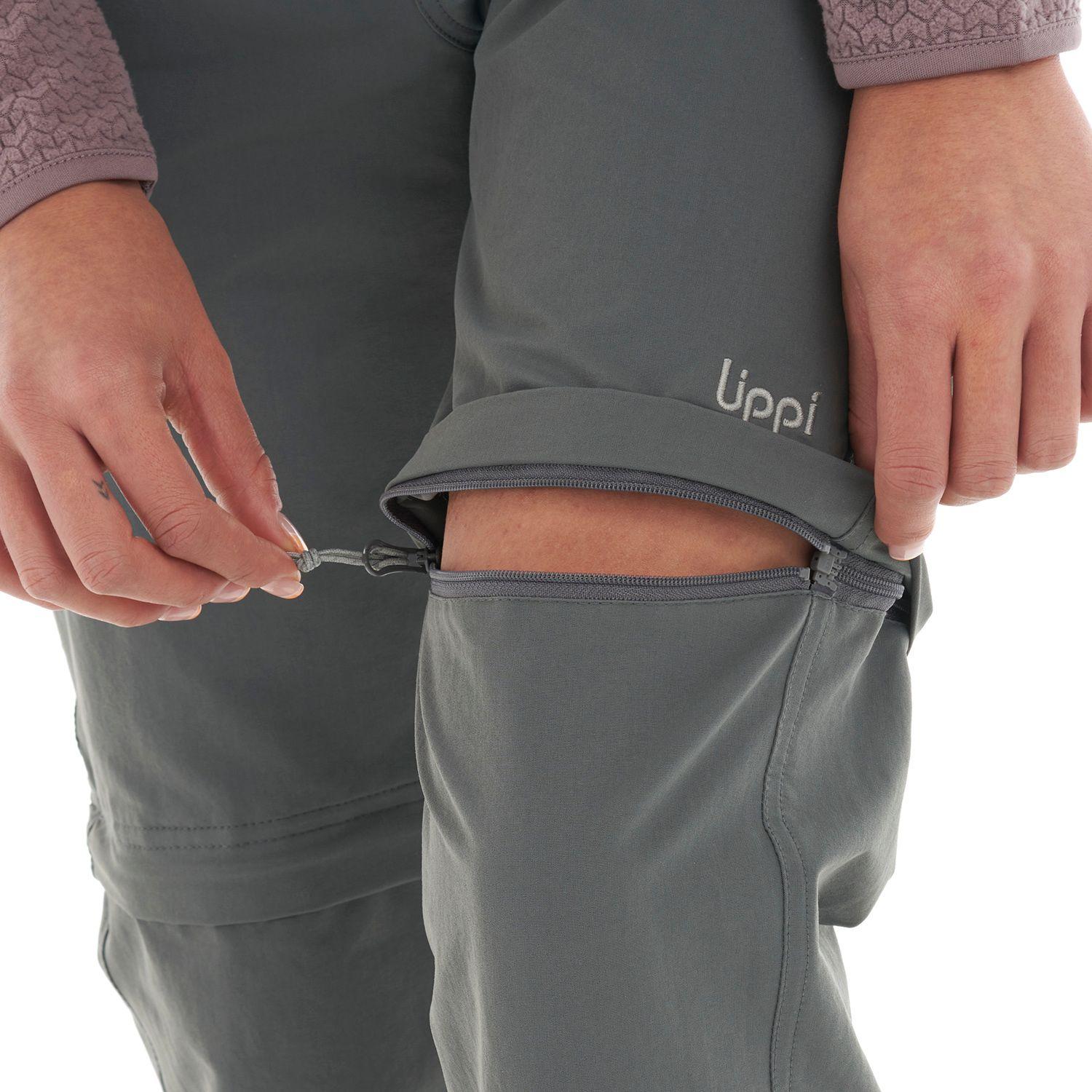 Pantalon Mujer Enduring Mix-2 Q-Dry Pants Gris Oscuro Lippi-6