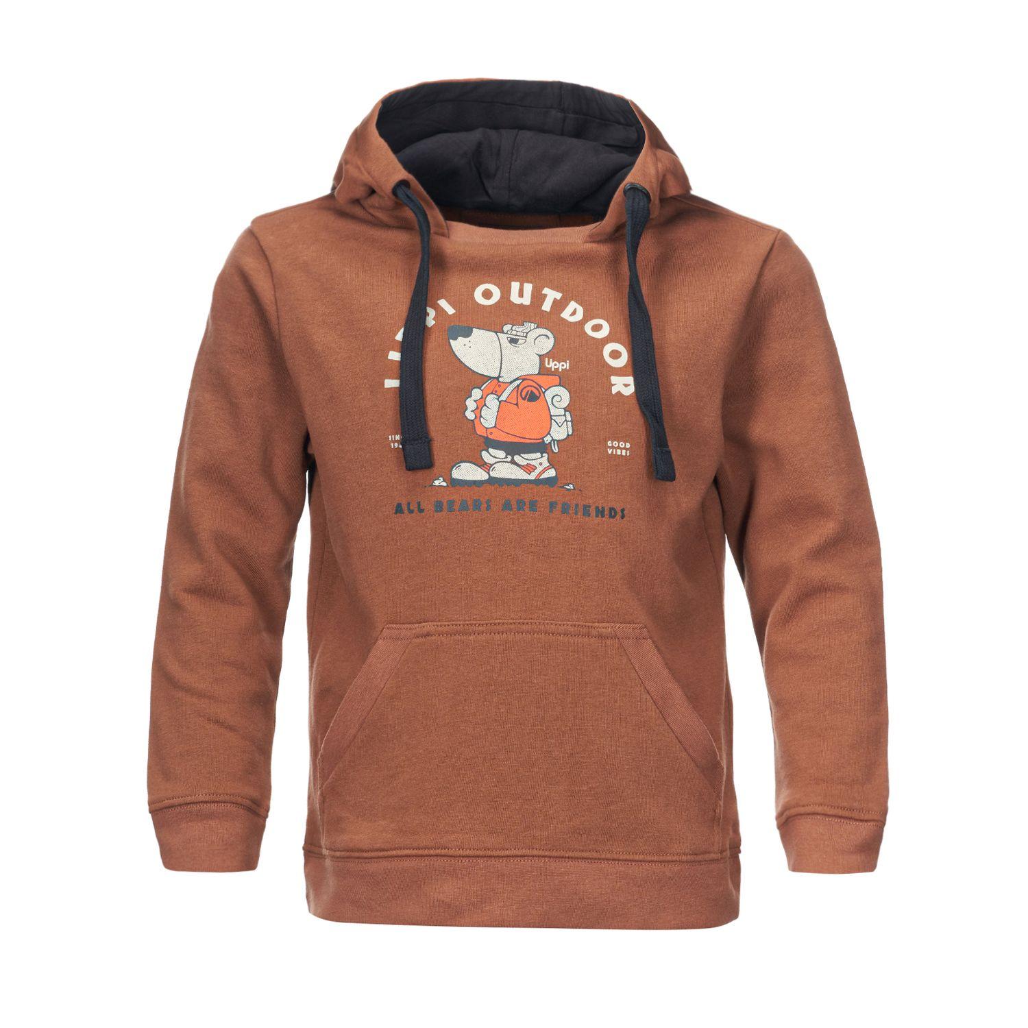 Poleron Niño Insigne Hoody Sweatshirt Terracota Lippi V22-0
