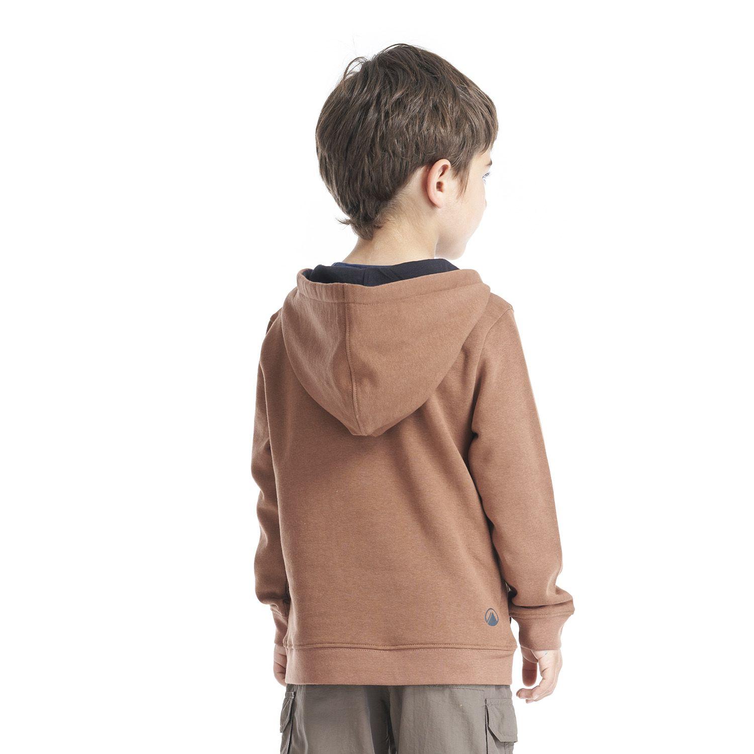 Poleron Niño Insigne Hoody Sweatshirt Terracota Lippi V22-3