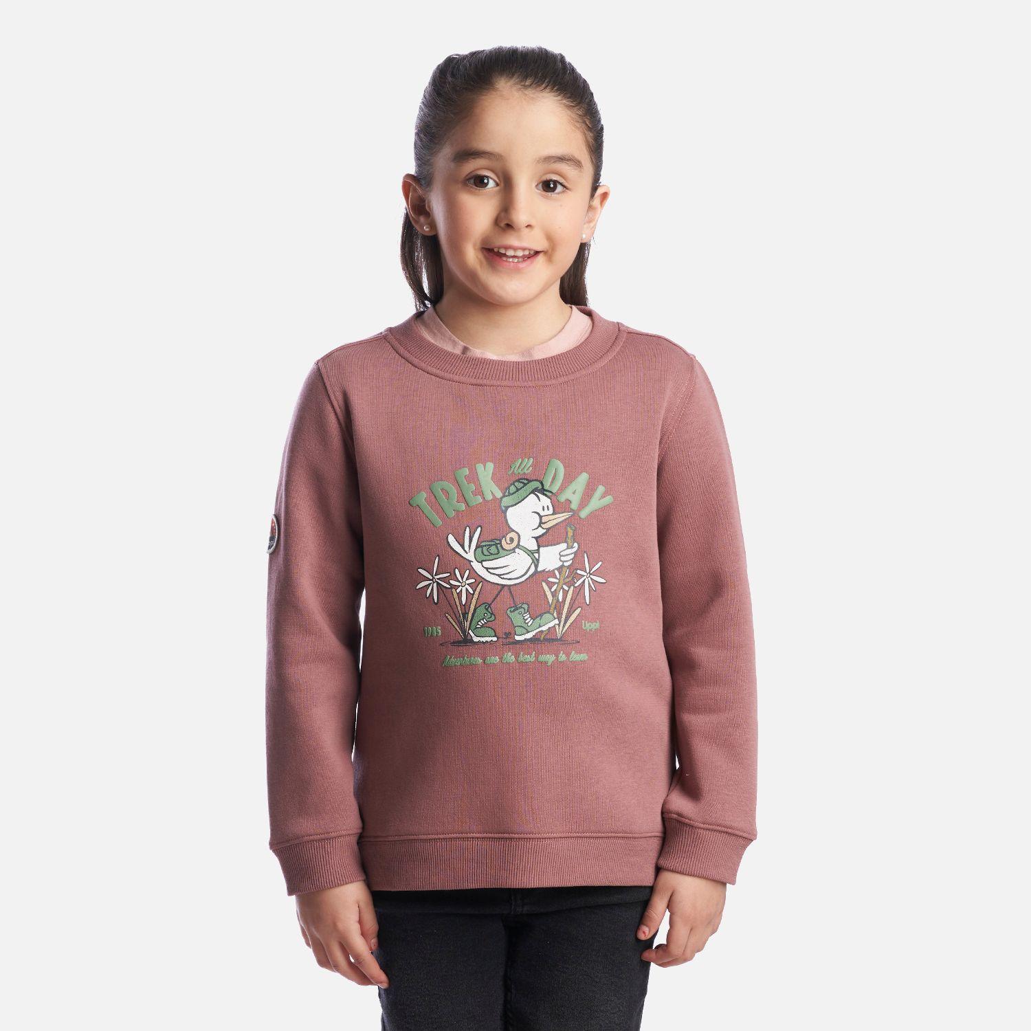 Poleron Niña Insigne Sweatshirt Palo Rosa Lippi-1