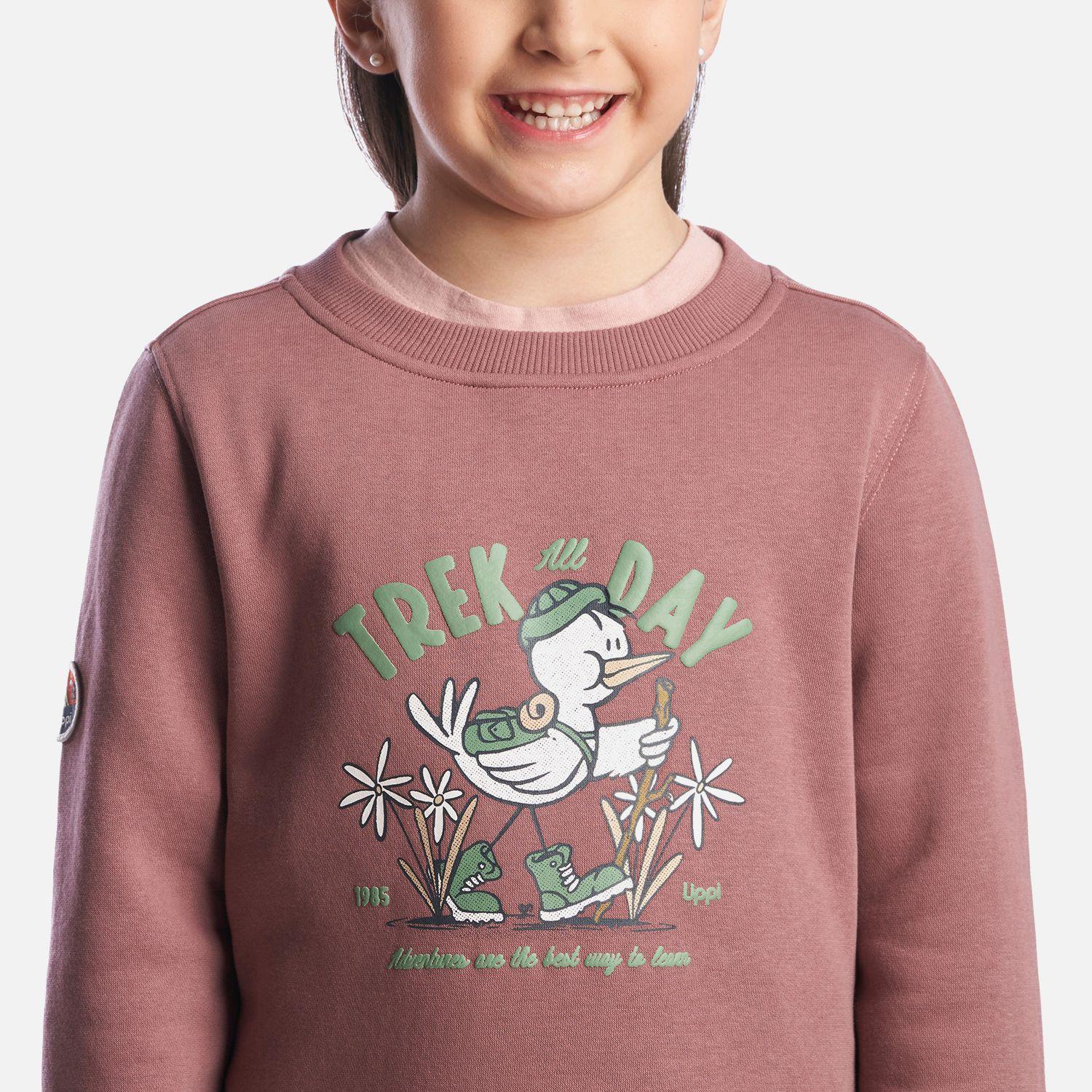 Poleron Niña Insigne Sweatshirt Palo Rosa Lippi-4
