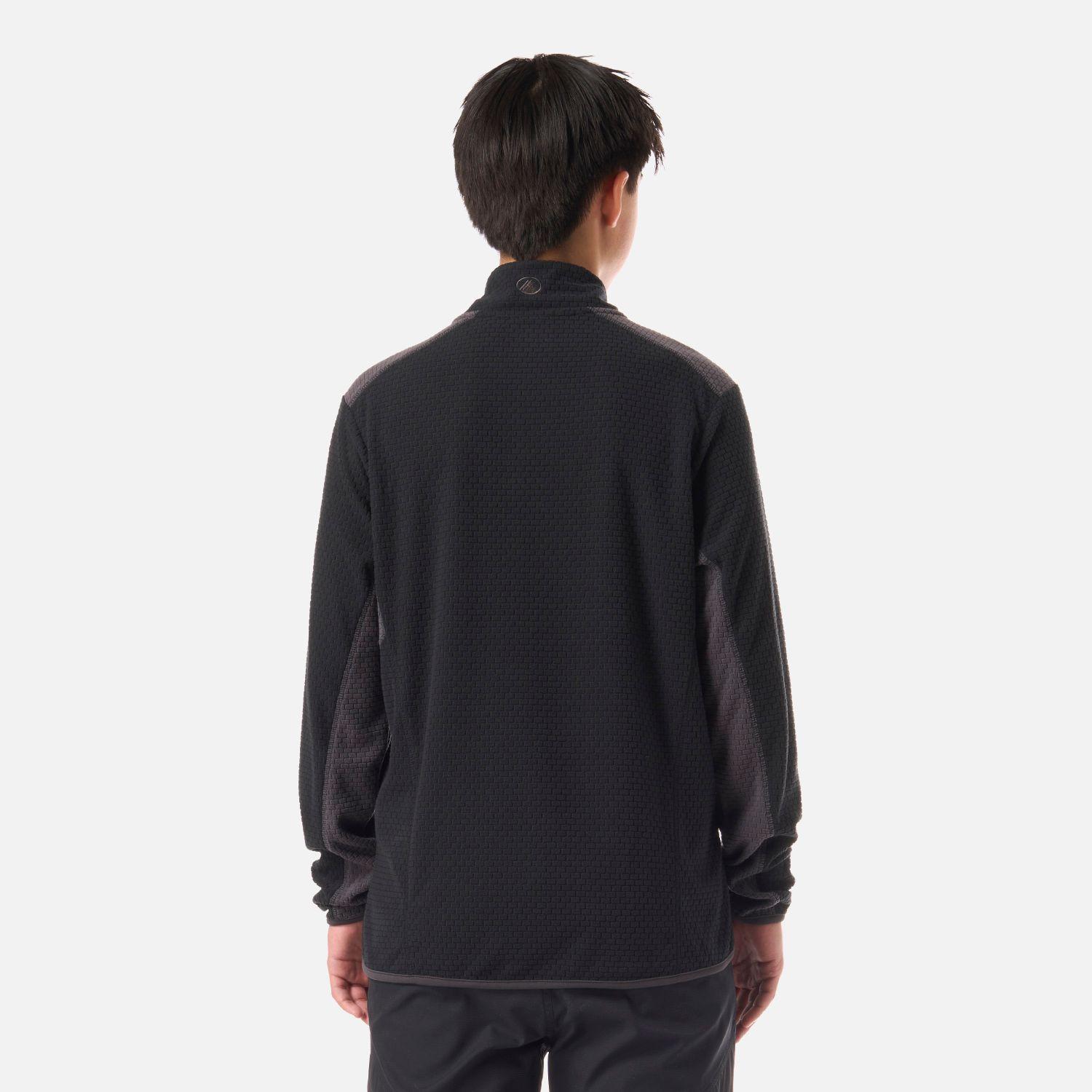 Polerón Teen Boy Mild Nano-F 1/4 Zip Negro Lippi V26-2