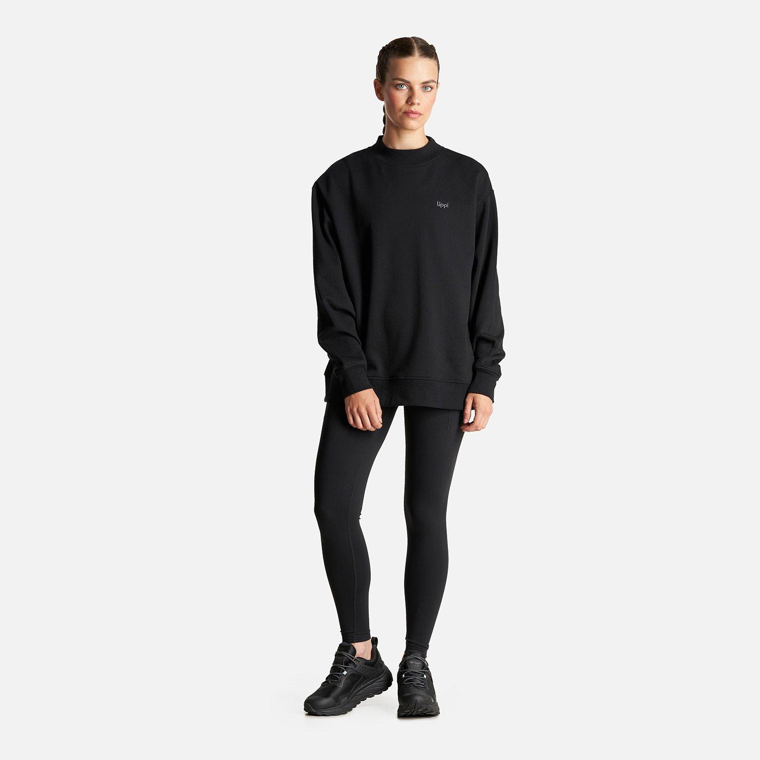 Poleron Mujer Ulmo Crewneck Sweatshirt Negro Lippi-6