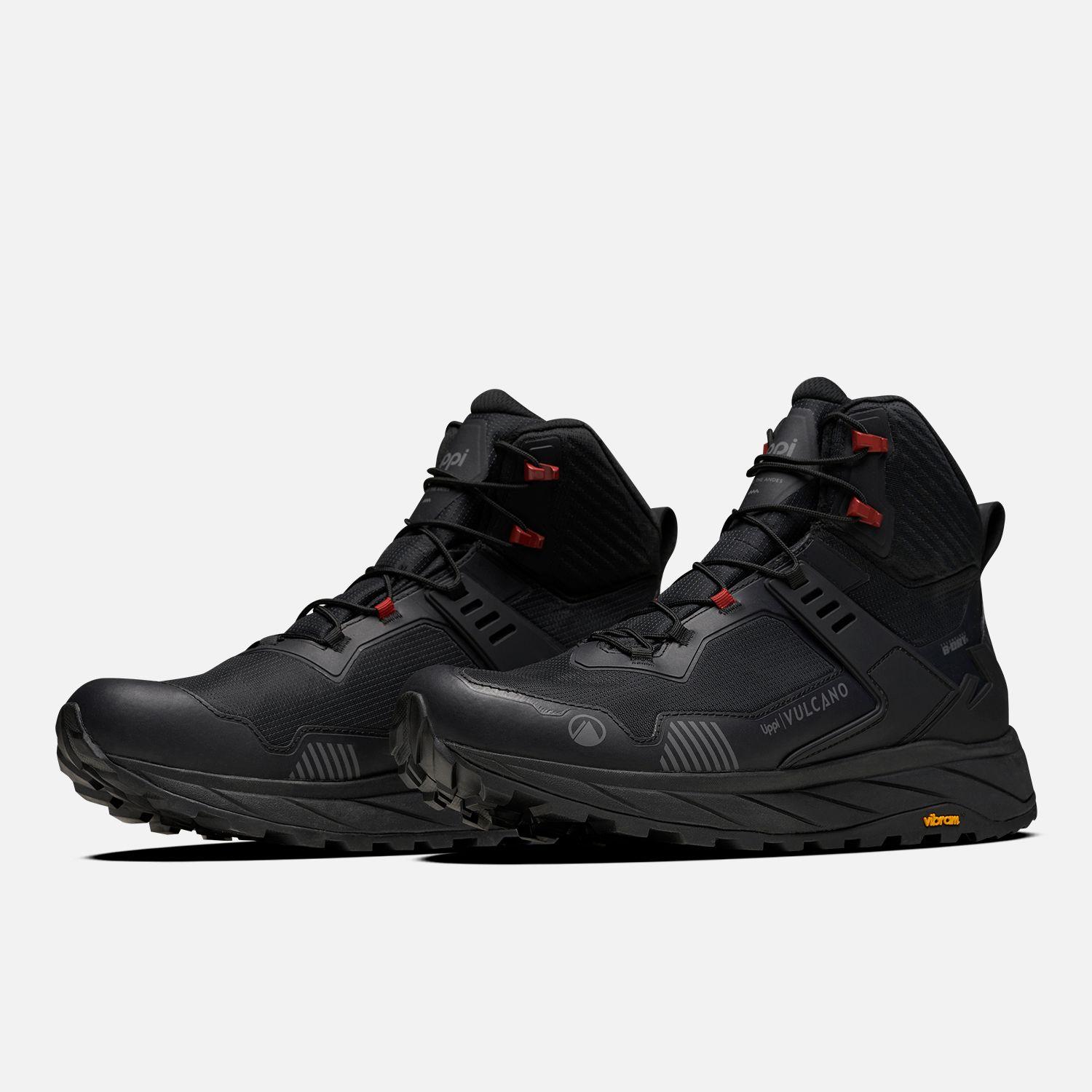 Zapatilla Hombre Atlas Mid Negro Rojo Lippi I24-3