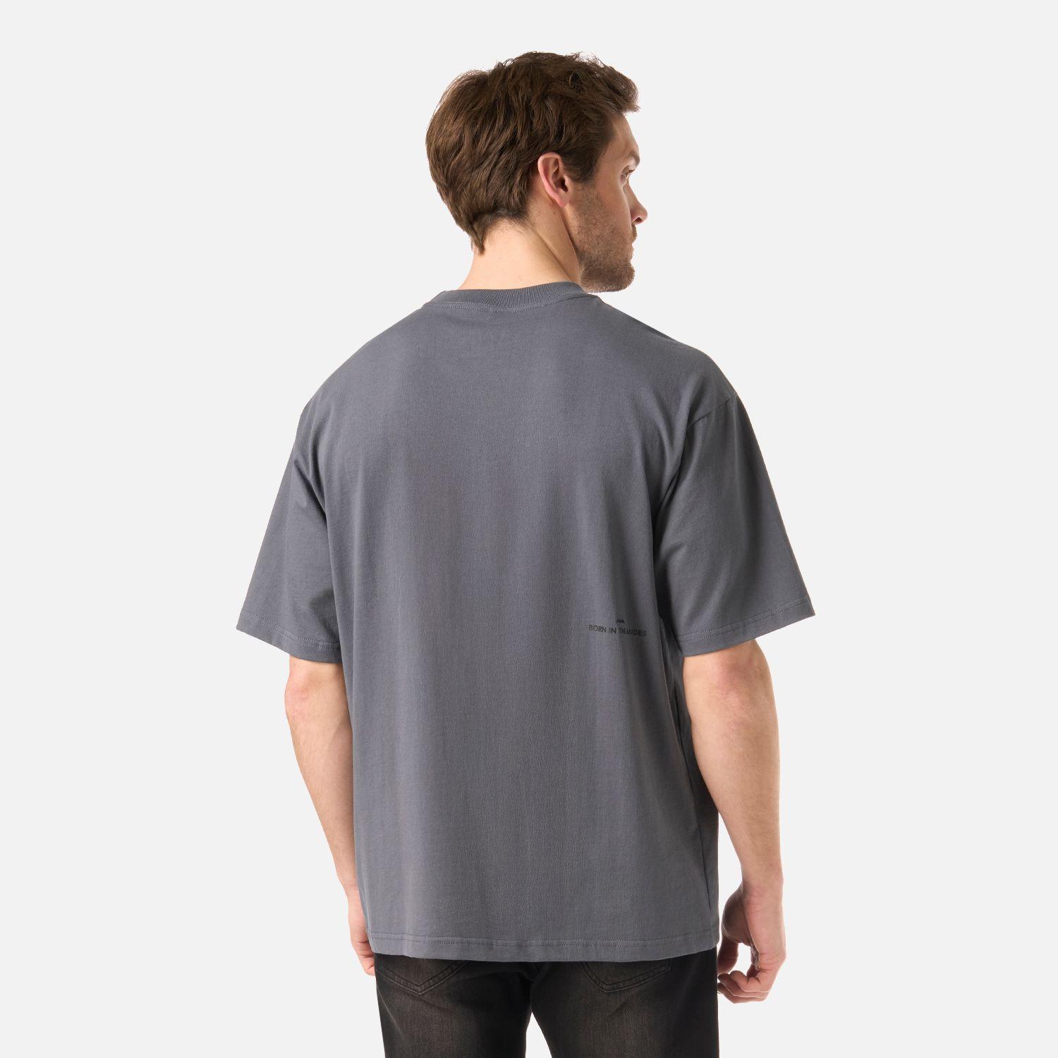 Polera Hombre Endura Cotton T-Shirt Grafito Lippi V26-2