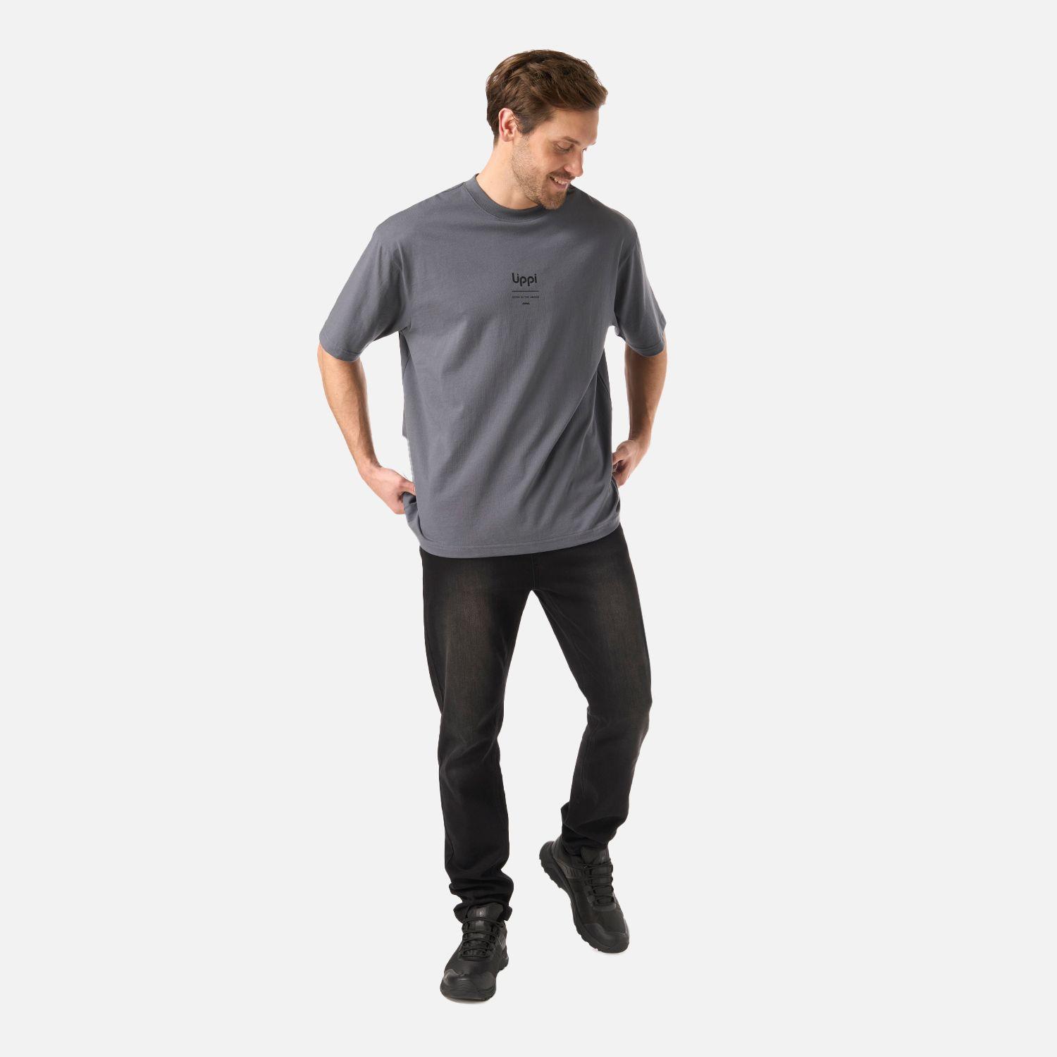 Polera Hombre Endura Cotton T-Shirt Grafito Lippi V26-5