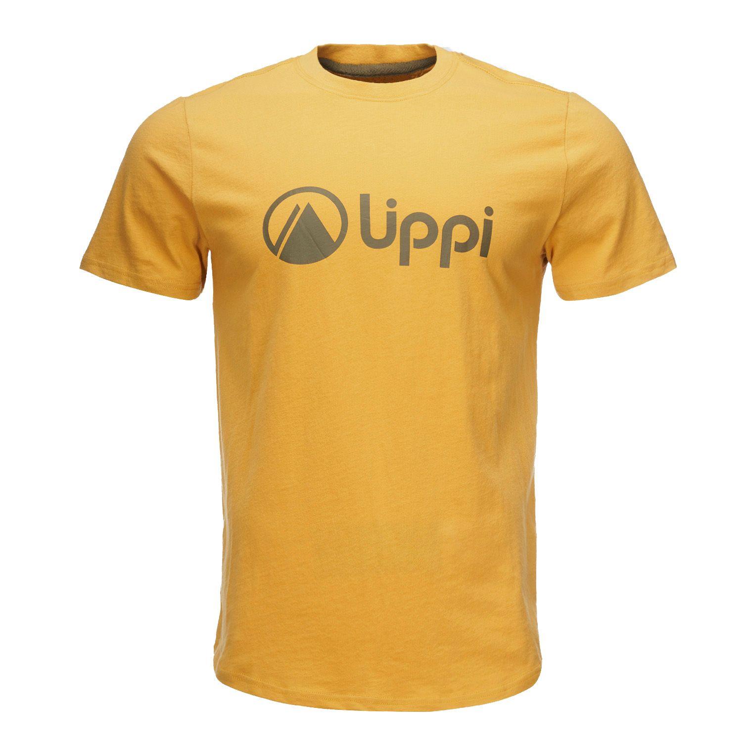 Polera Hombre Logo Lippi UV-Stop T-Shirt Mostaza Lippi-0