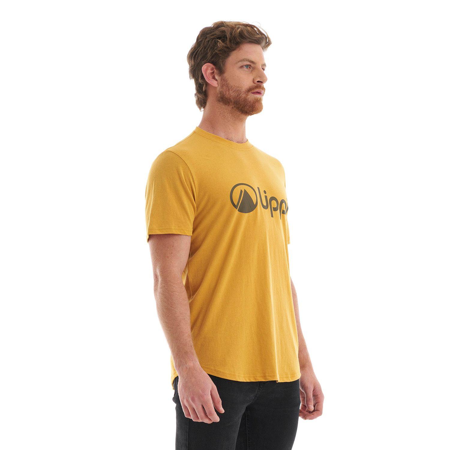 Polera Hombre Logo Lippi UV-Stop T-Shirt Mostaza Lippi-2