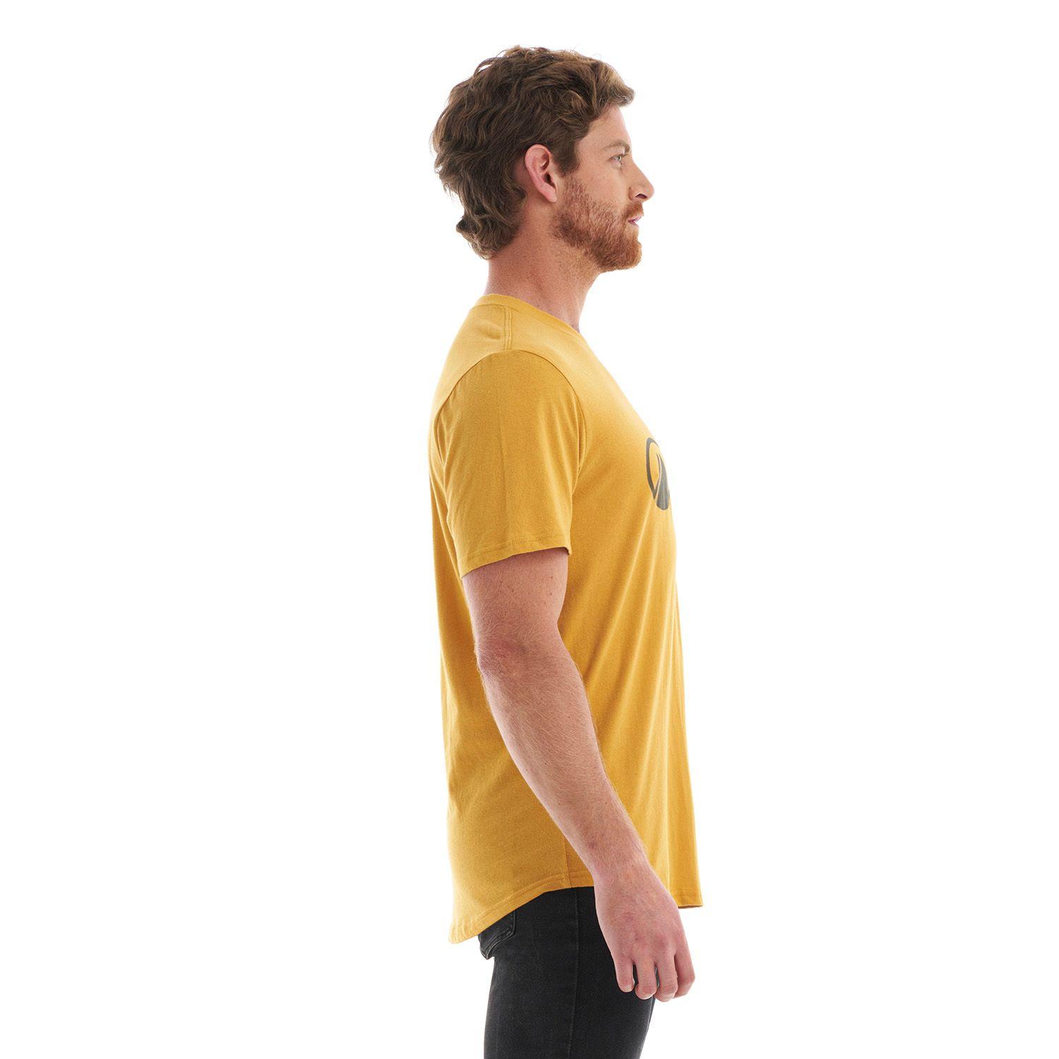 Polera Hombre Logo Lippi UV-Stop T-Shirt Mostaza Lippi-3