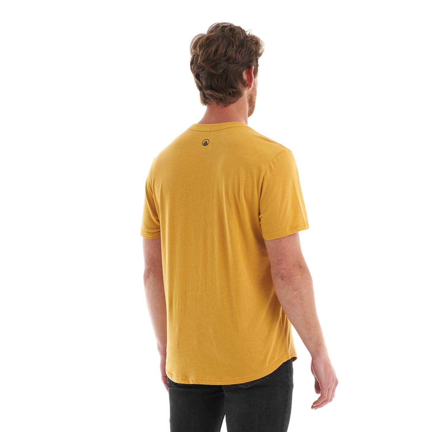 Polera Hombre Logo Lippi UV-Stop T-Shirt Mostaza Lippi-4