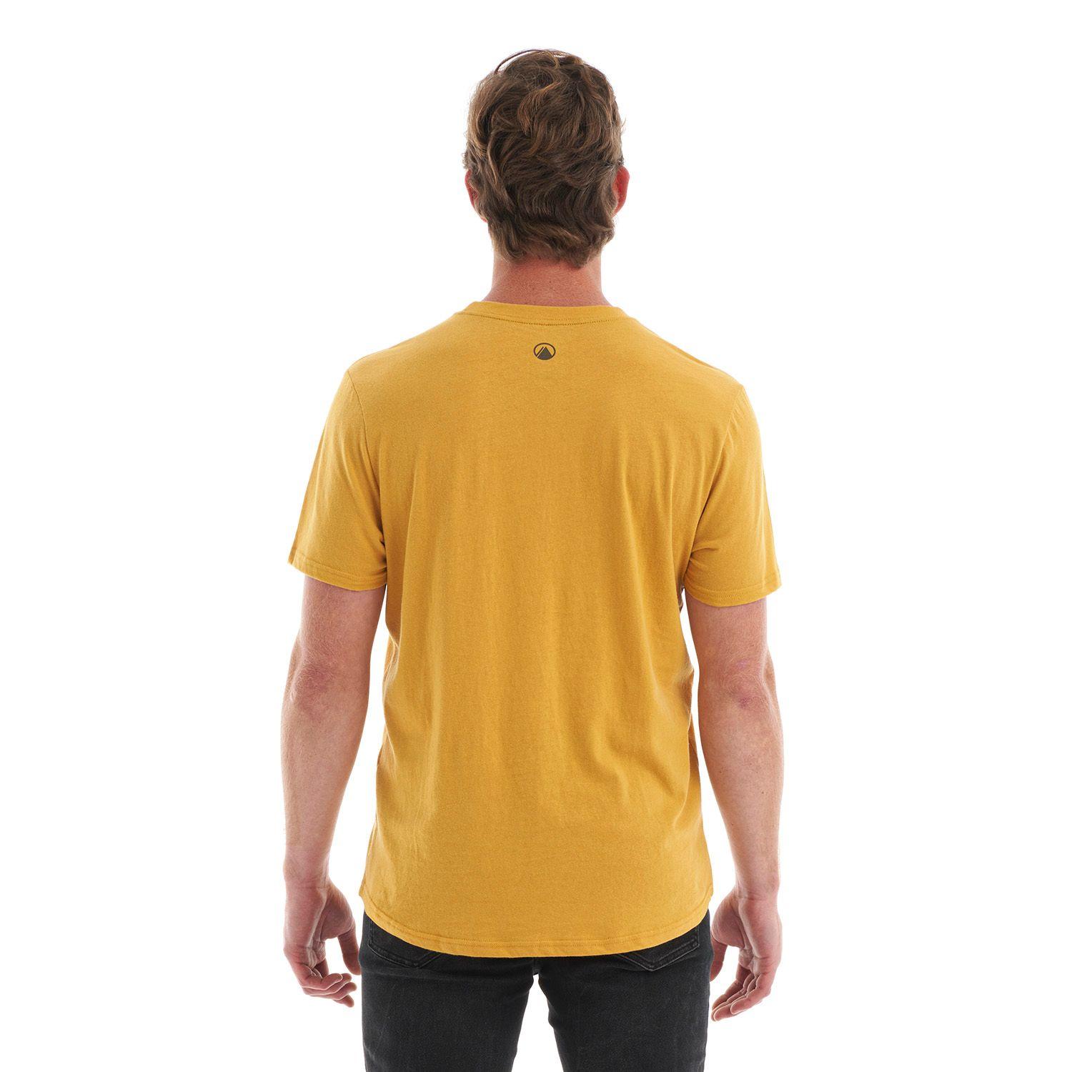 Polera Hombre Logo Lippi UV-Stop T-Shirt Mostaza Lippi-5