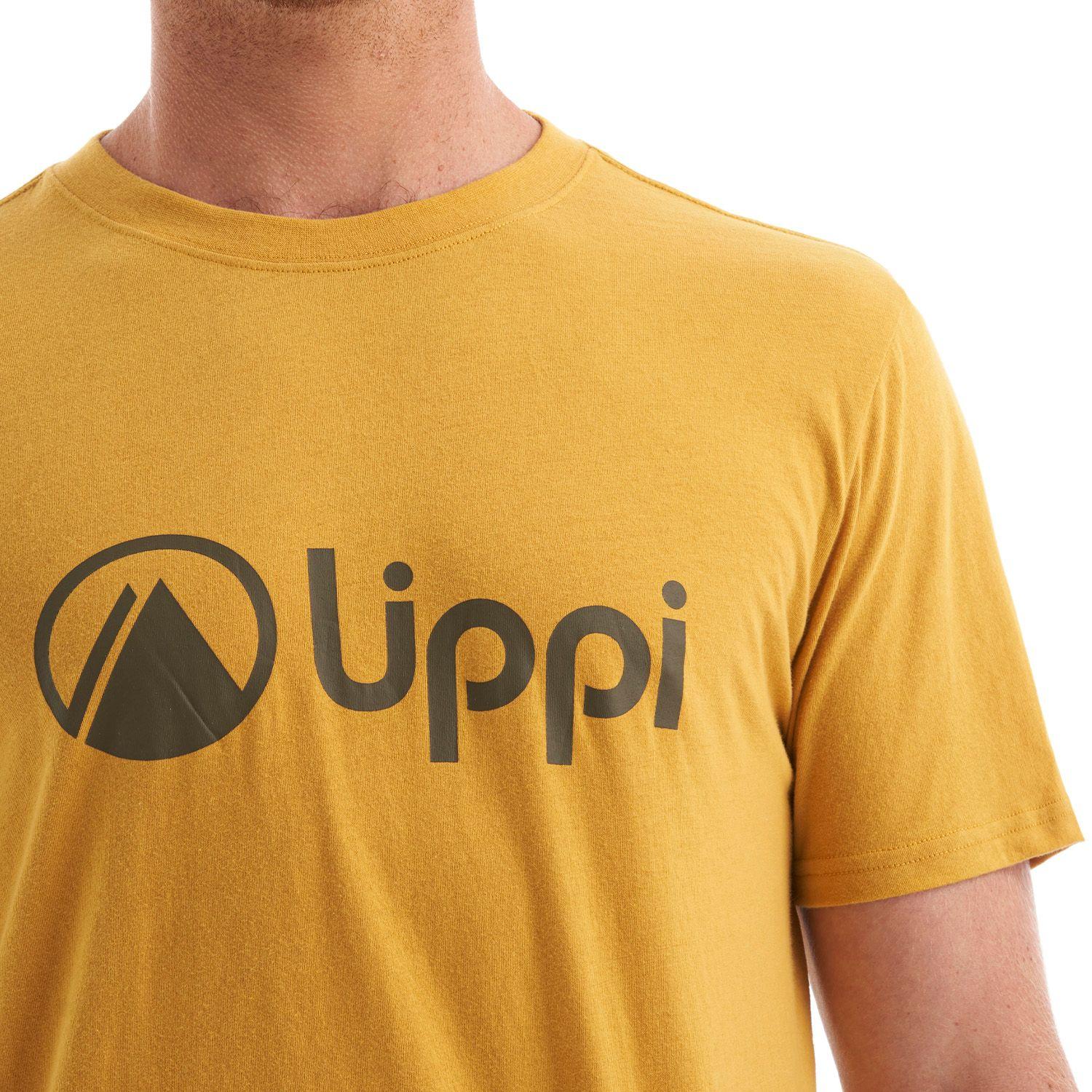 Polera Hombre Logo Lippi UV-Stop T-Shirt Mostaza Lippi-6