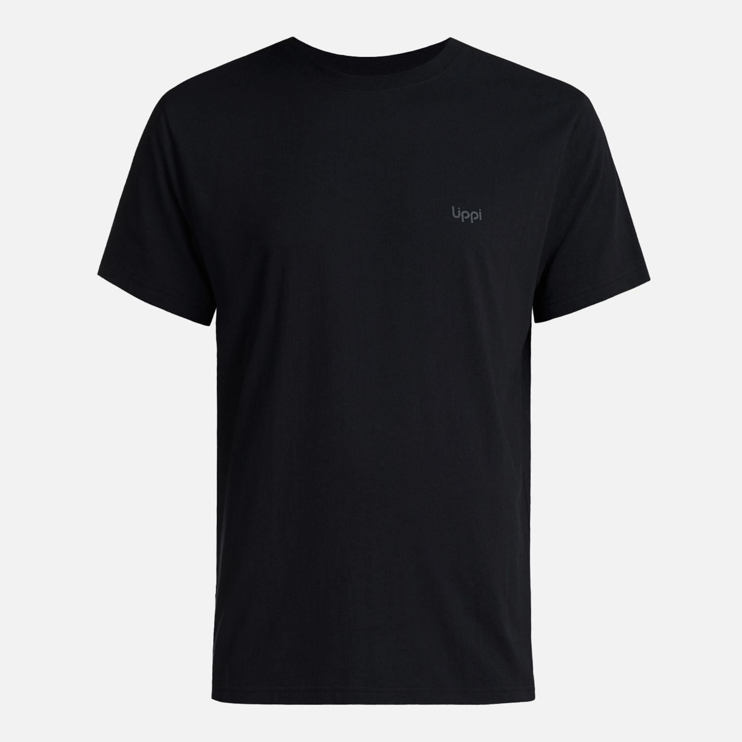 Polera Hombre Logo Lippi Back Print T-Shirt Negro Lippi V26-5