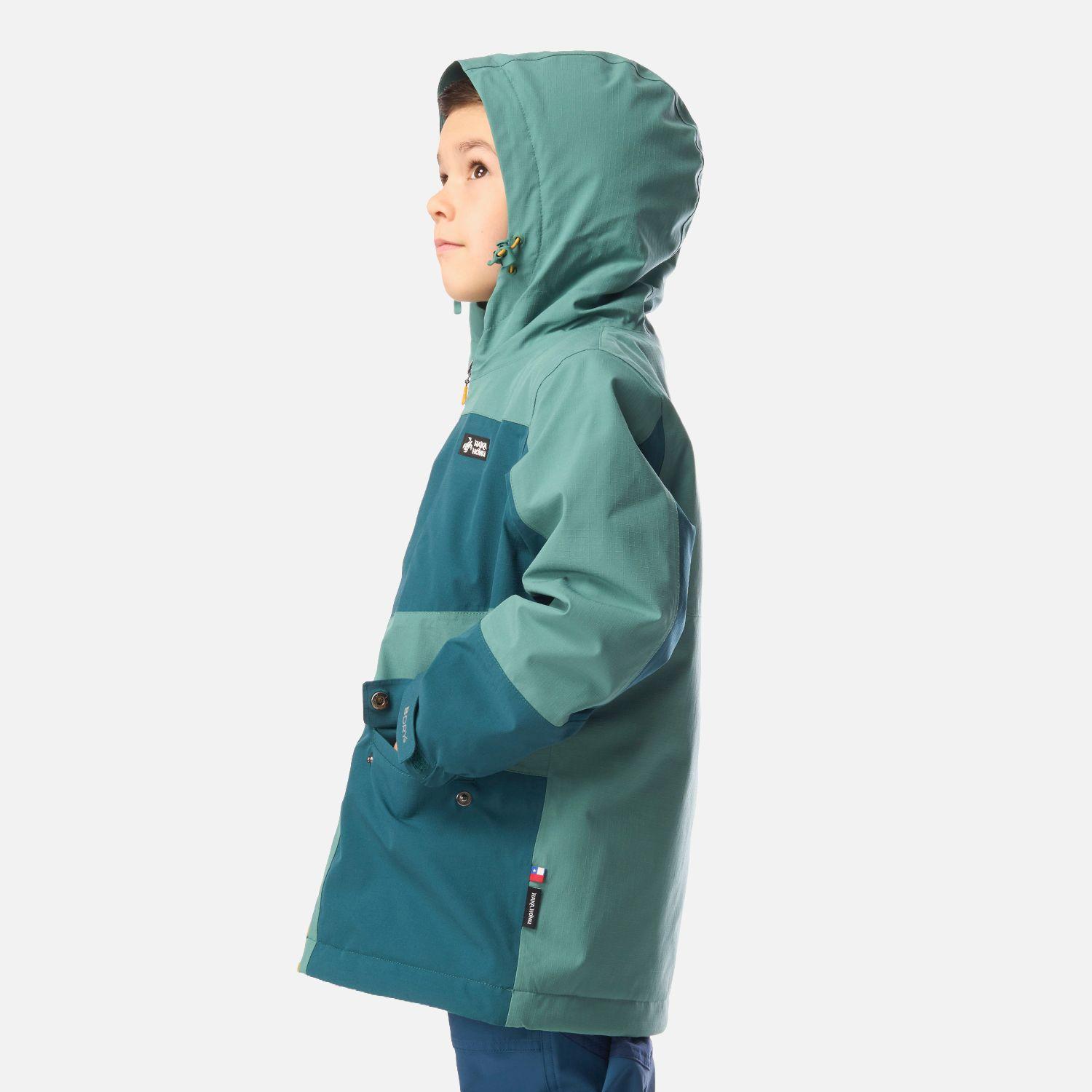 Chaqueta Niño Mini Diluvio Turquesa Haka Honu I26-1