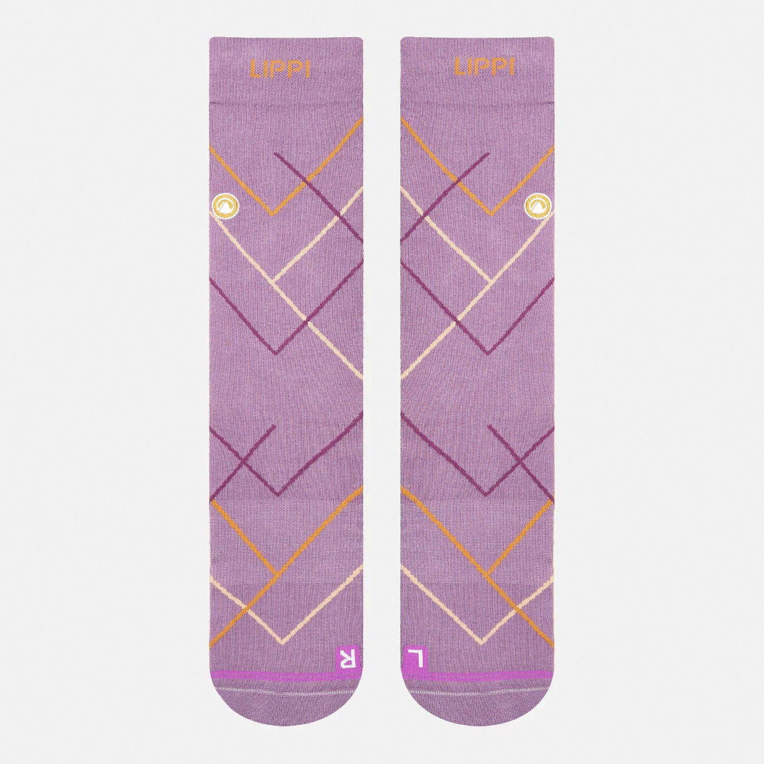 Calcetin Mujer Travel Walk Light Socks Morado Lippi-2