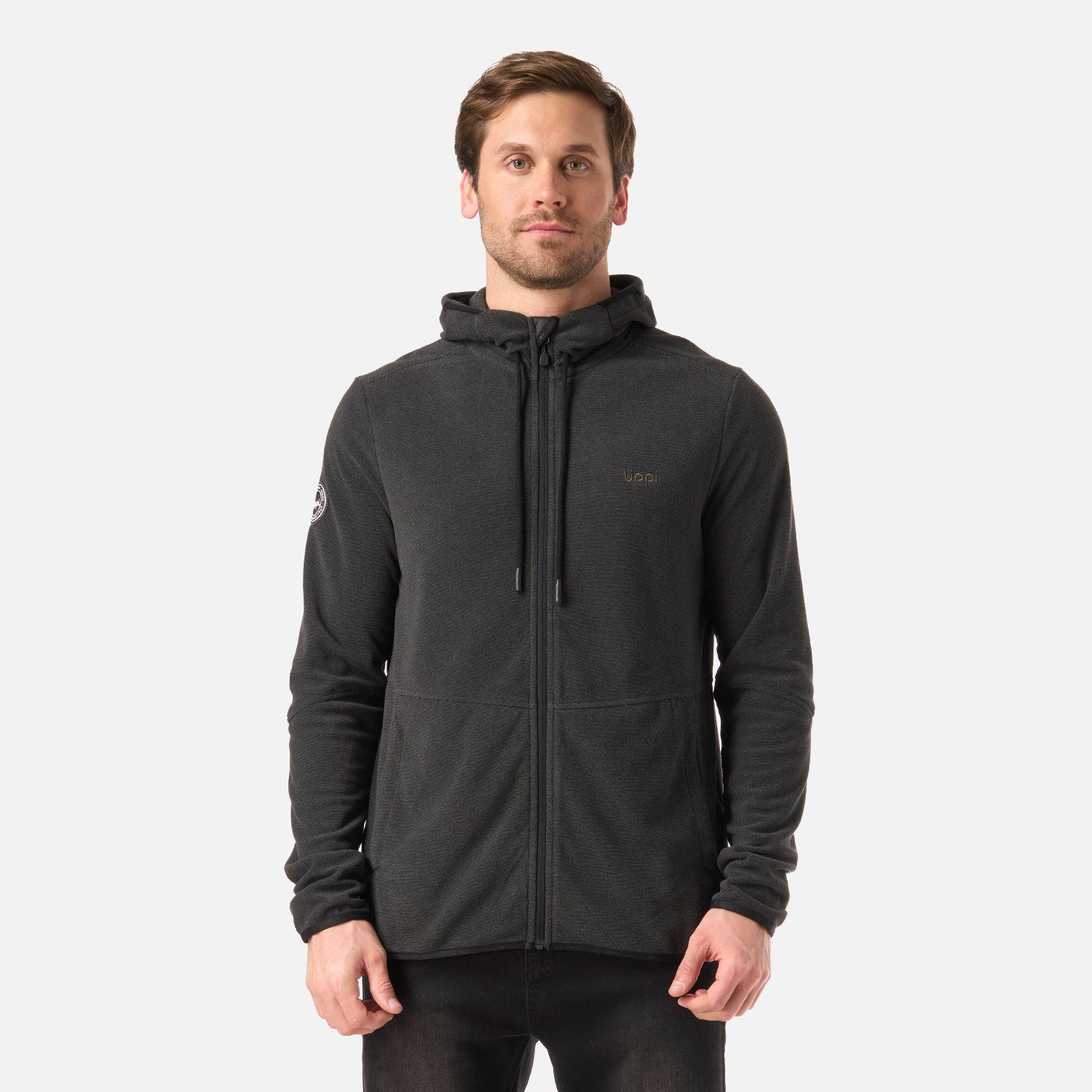 Polar Hombre Stripes Nano-F Full Zip Hoody Negro Lippi V26-0