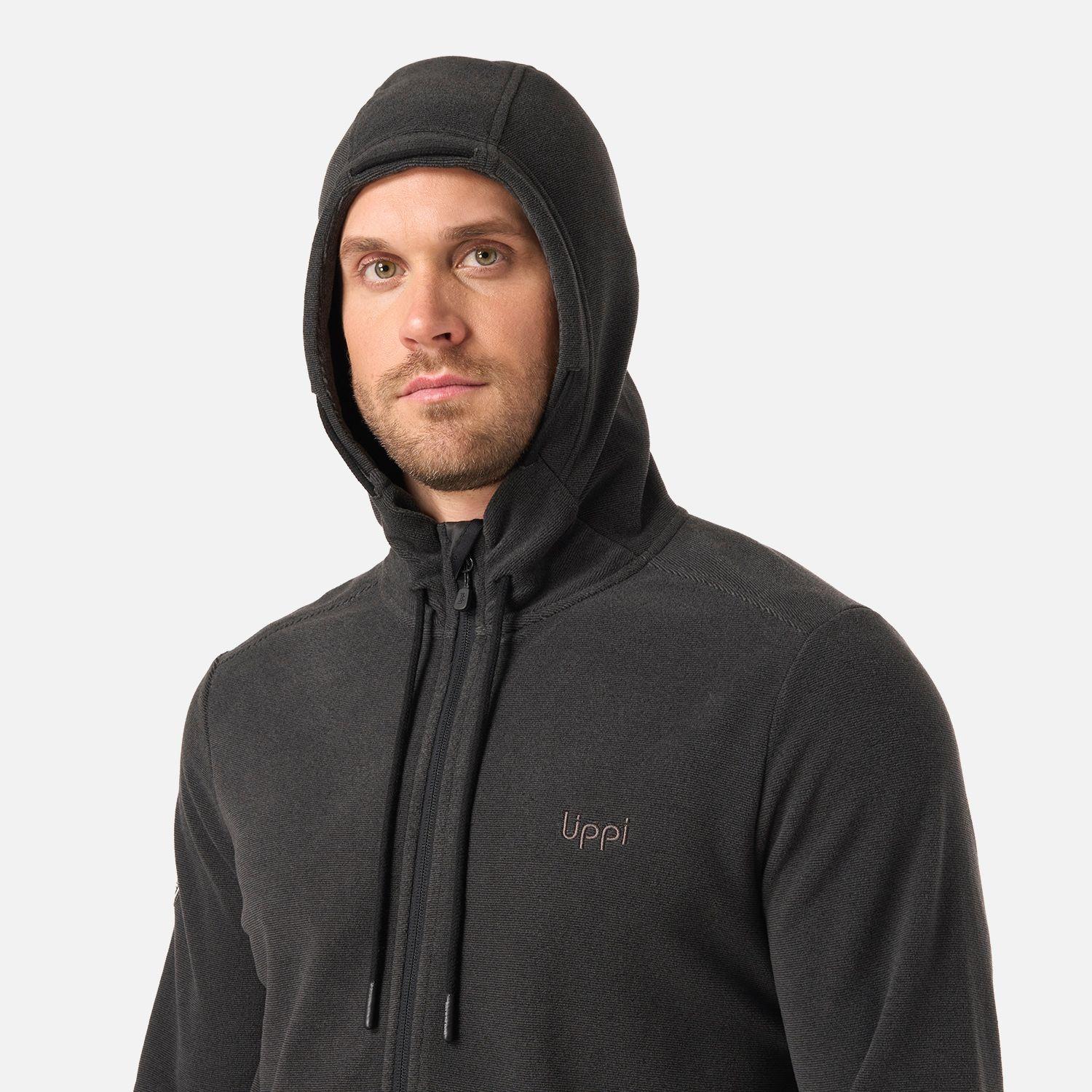Polar Hombre Stripes Nano-F Full Zip Hoody Negro Lippi V26-3