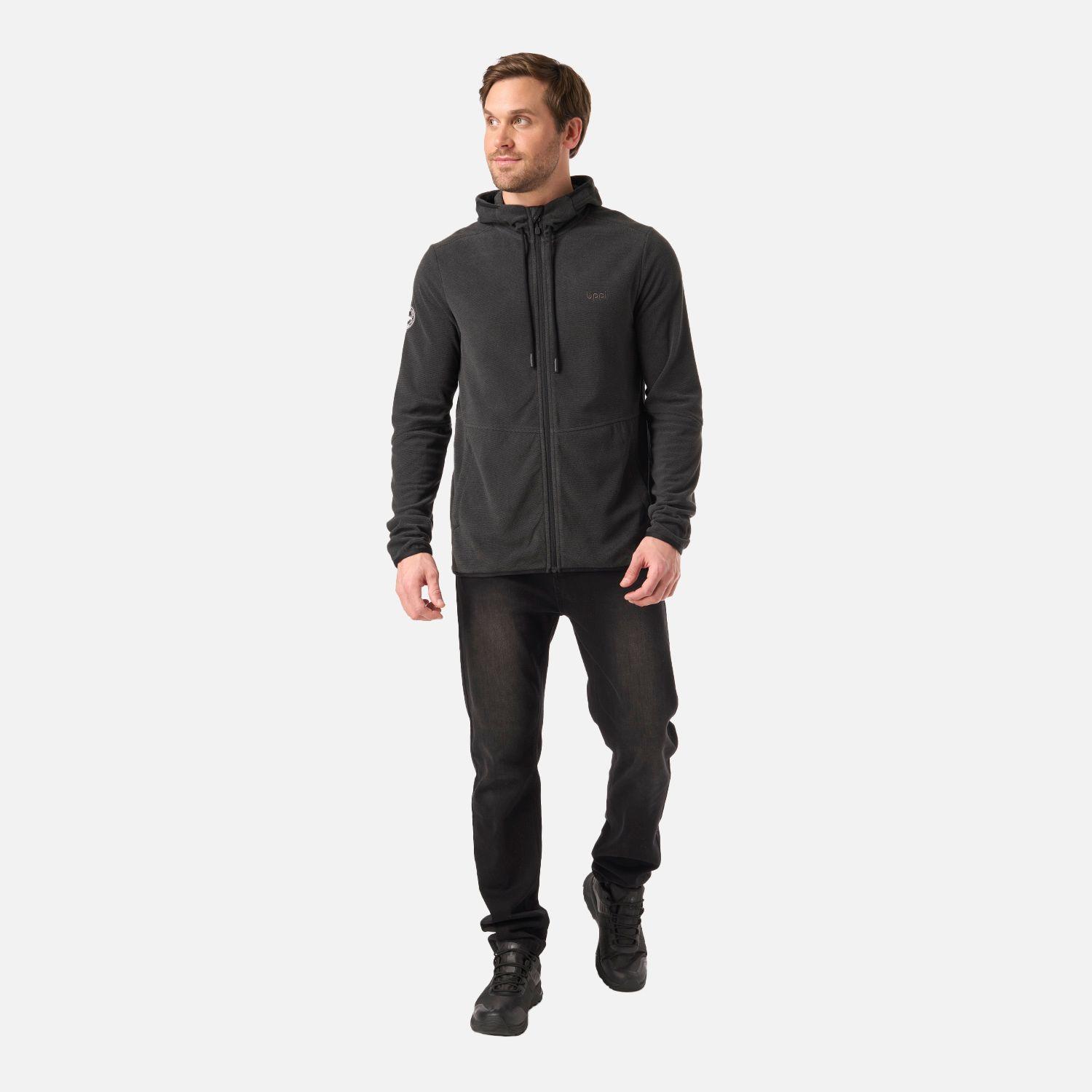Polar Hombre Stripes Nano-F Full Zip Hoody Negro Lippi V26-5