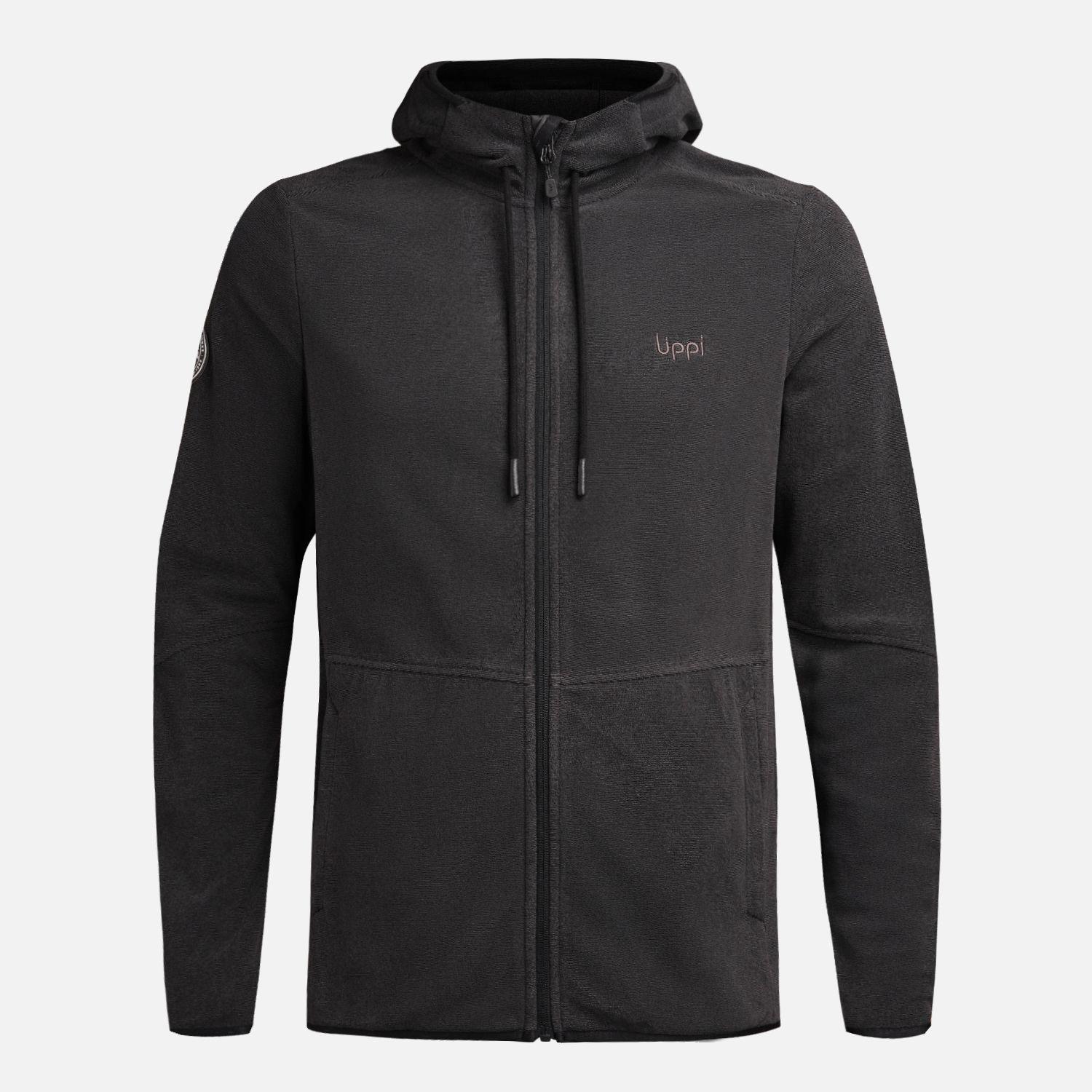 Polar Hombre Stripes Nano-F Full Zip Hoody Negro Lippi V26-6