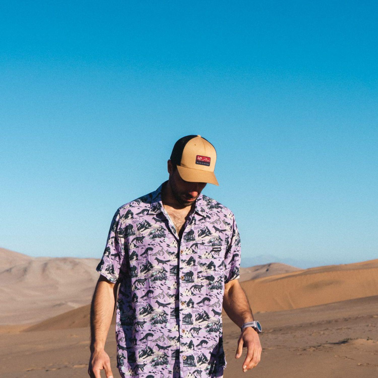 Camisa Hombre Good Karma Print Lavanda Haka Honu V26-6