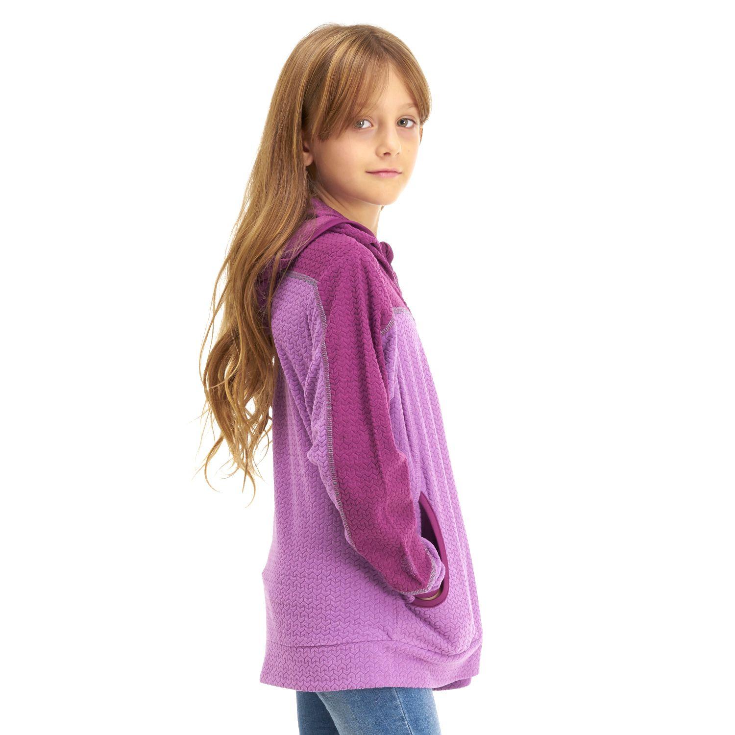 Poleron Niña Saltamontes Nano-F 1/4 Zip Hoody Purpura Claro / Lavanda Lippi-2