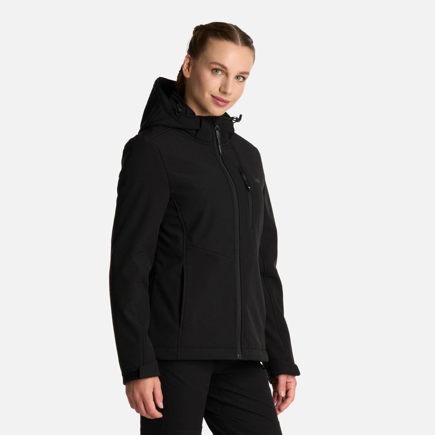 Chaqueta Mujer Macaya Softshell Hoody Negro Lippi I25-1