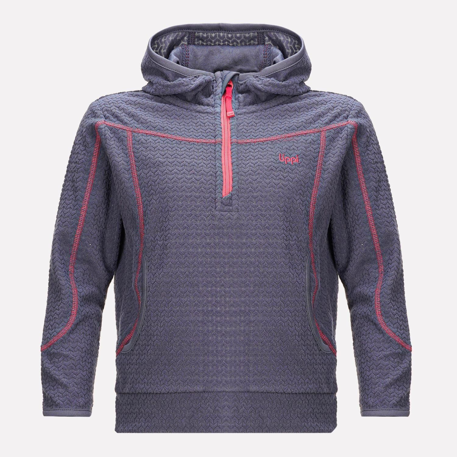 Poleron Niña Saltamontes Nano-F 14 Zip Hoody Azul Piedra Lippi-0