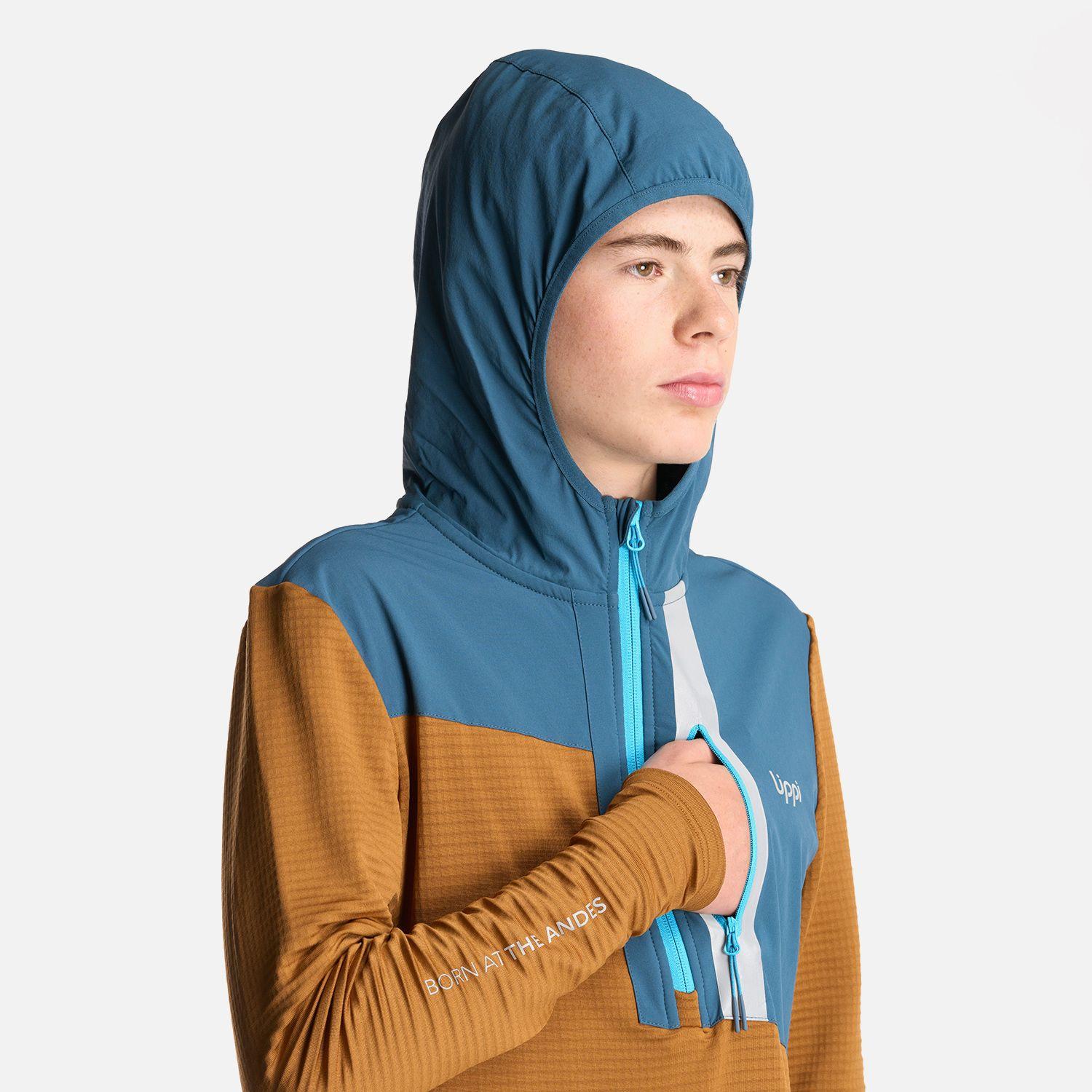 Poleron Teen Boy Karova 1/4 Zip Hoody Cafe Claro Lippi-4