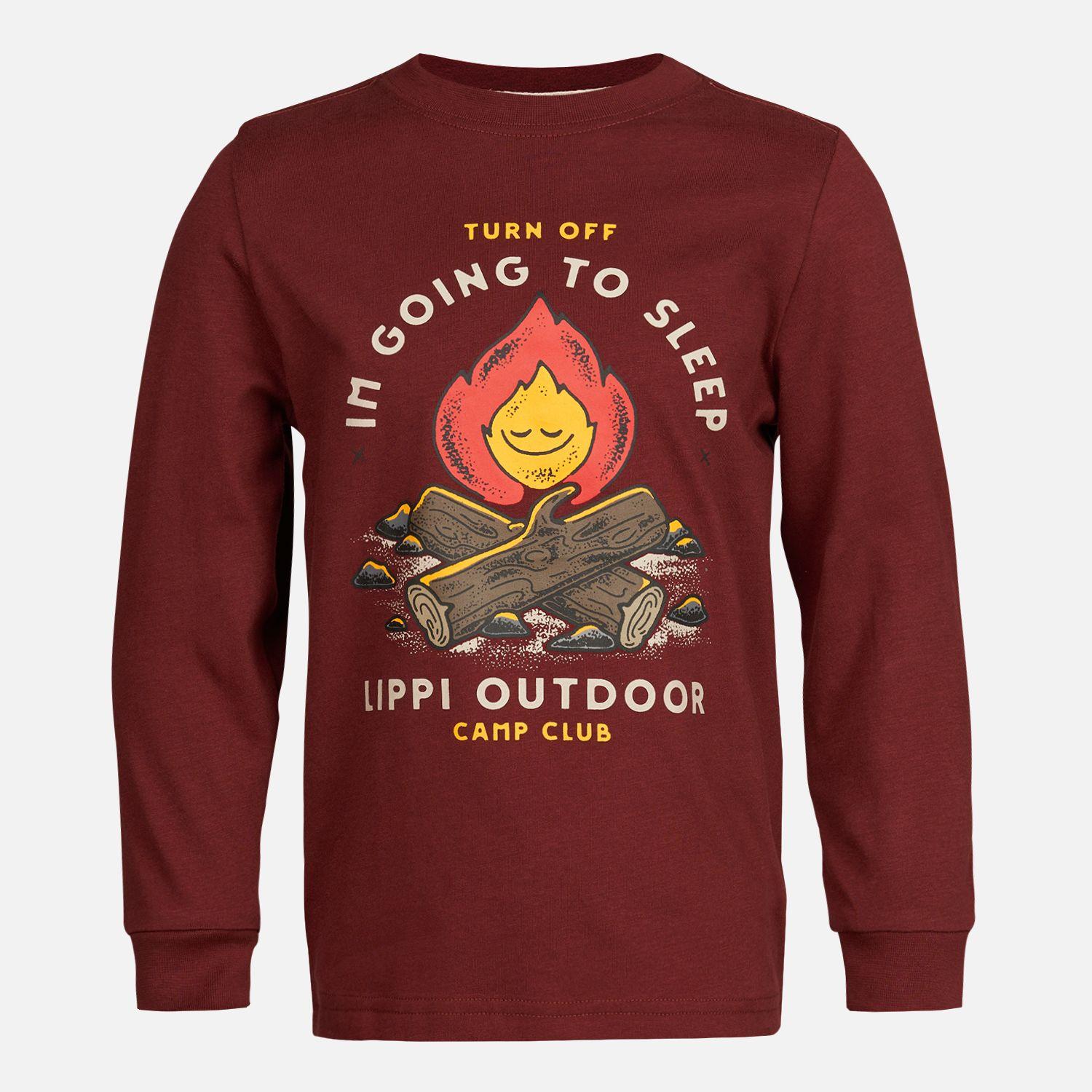 Polera Niño Country Long Sleeve T-Shirt Burdeo Lippi-0