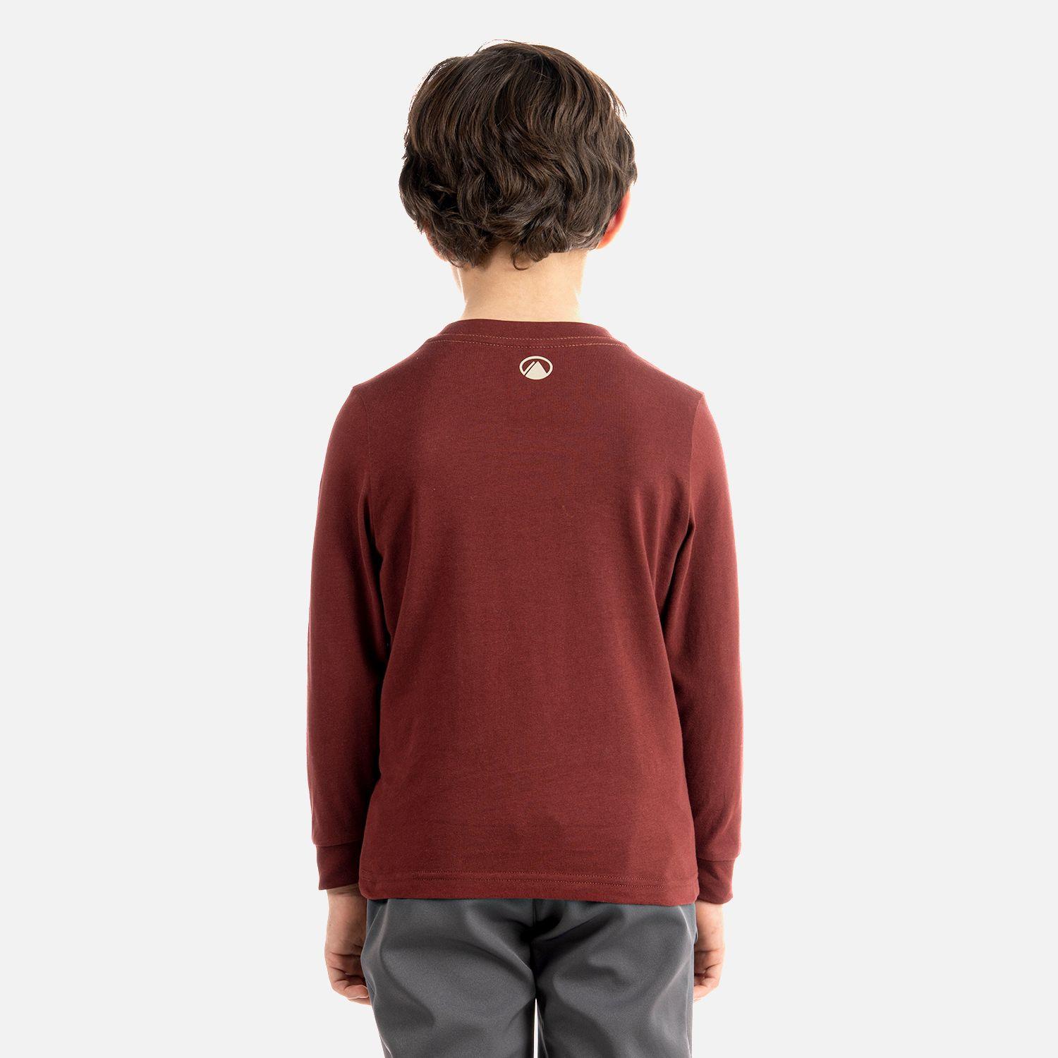 Polera Niño Country Long Sleeve T-Shirt Burdeo Lippi-2