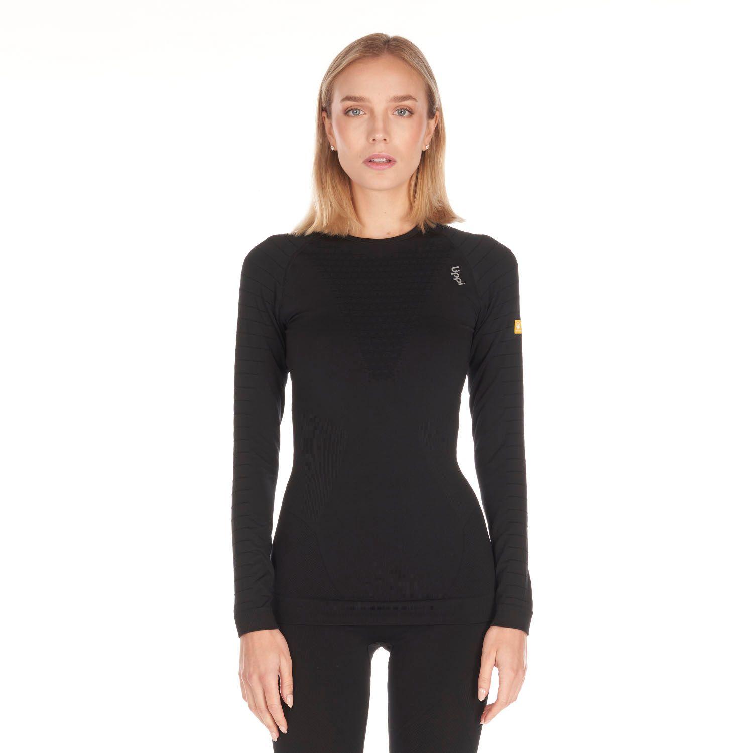 Primera Capa Mujer Skintec 2000 seamless top Negro Lippi V21-1