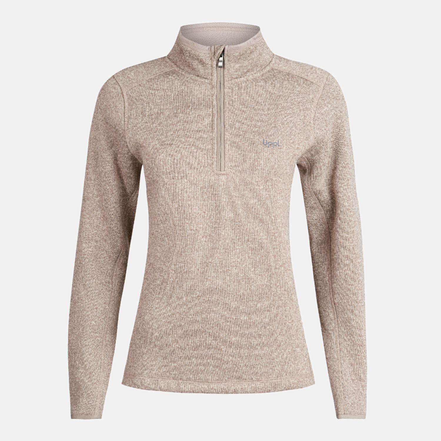 Poleron Mujer Coronado Therm-Pro Pullover Melange Beige Lippi-0