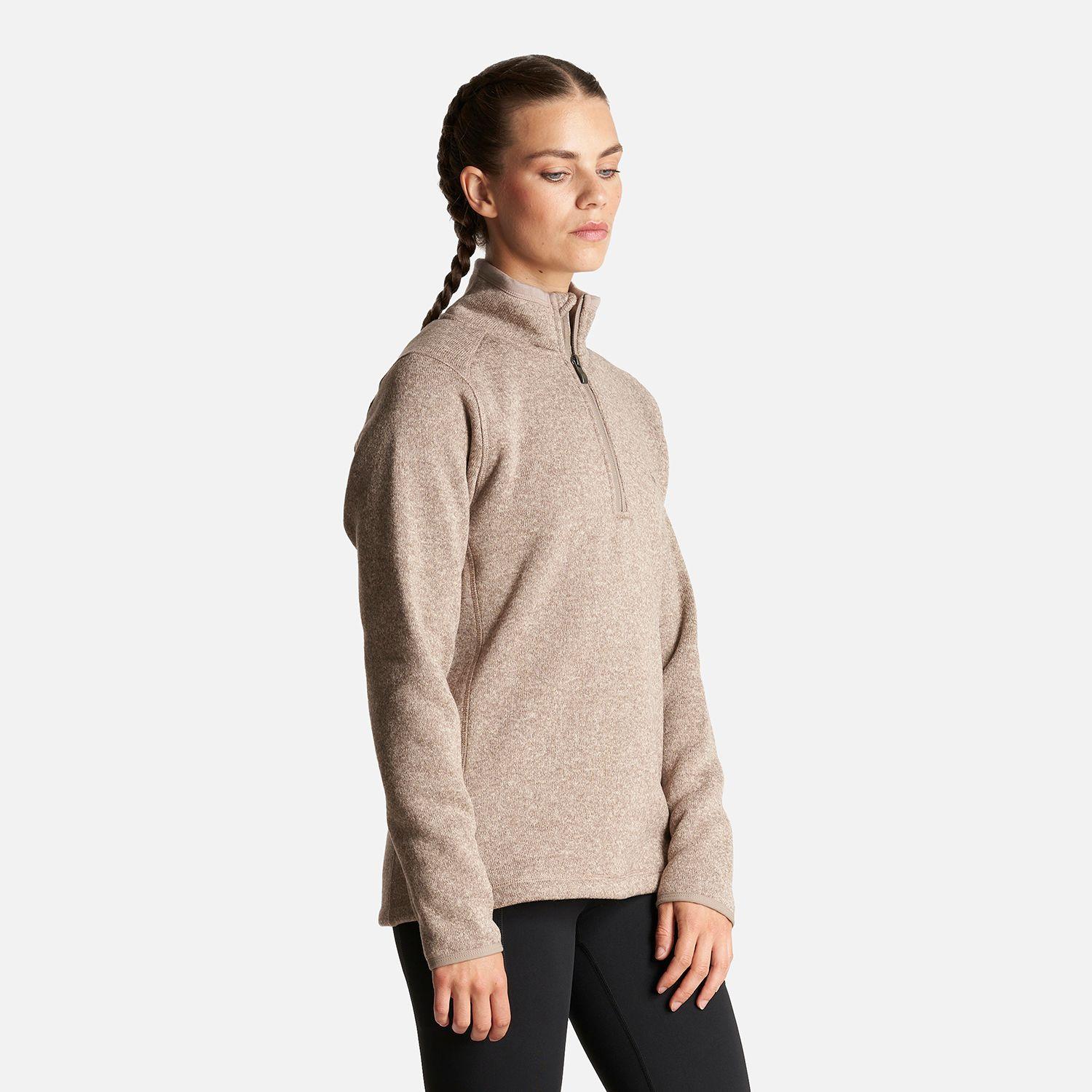 Poleron Mujer Coronado Therm-Pro Pullover Melange Beige Lippi-2