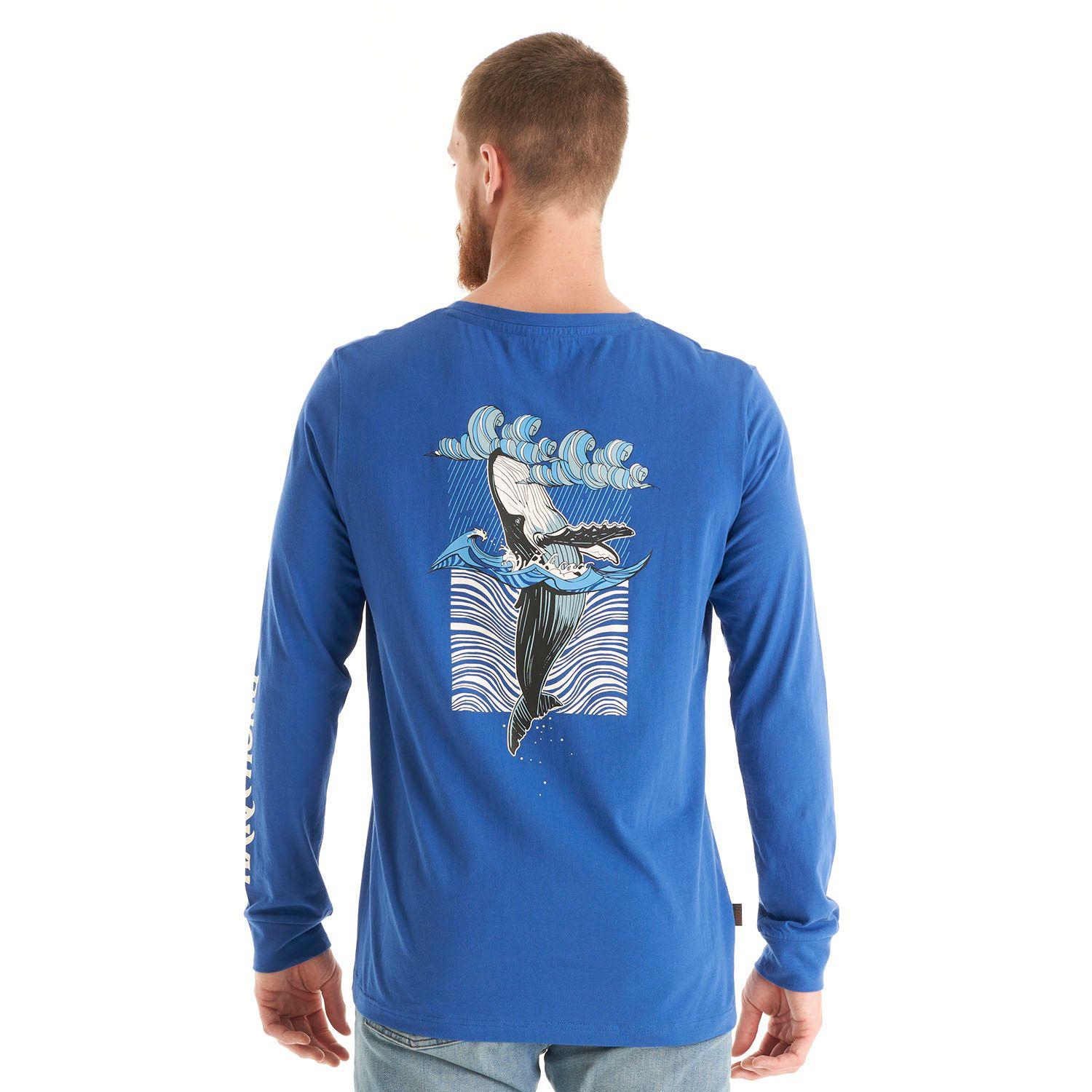 Polera Hombre Norte Sur Azul Haka Honu I21-5