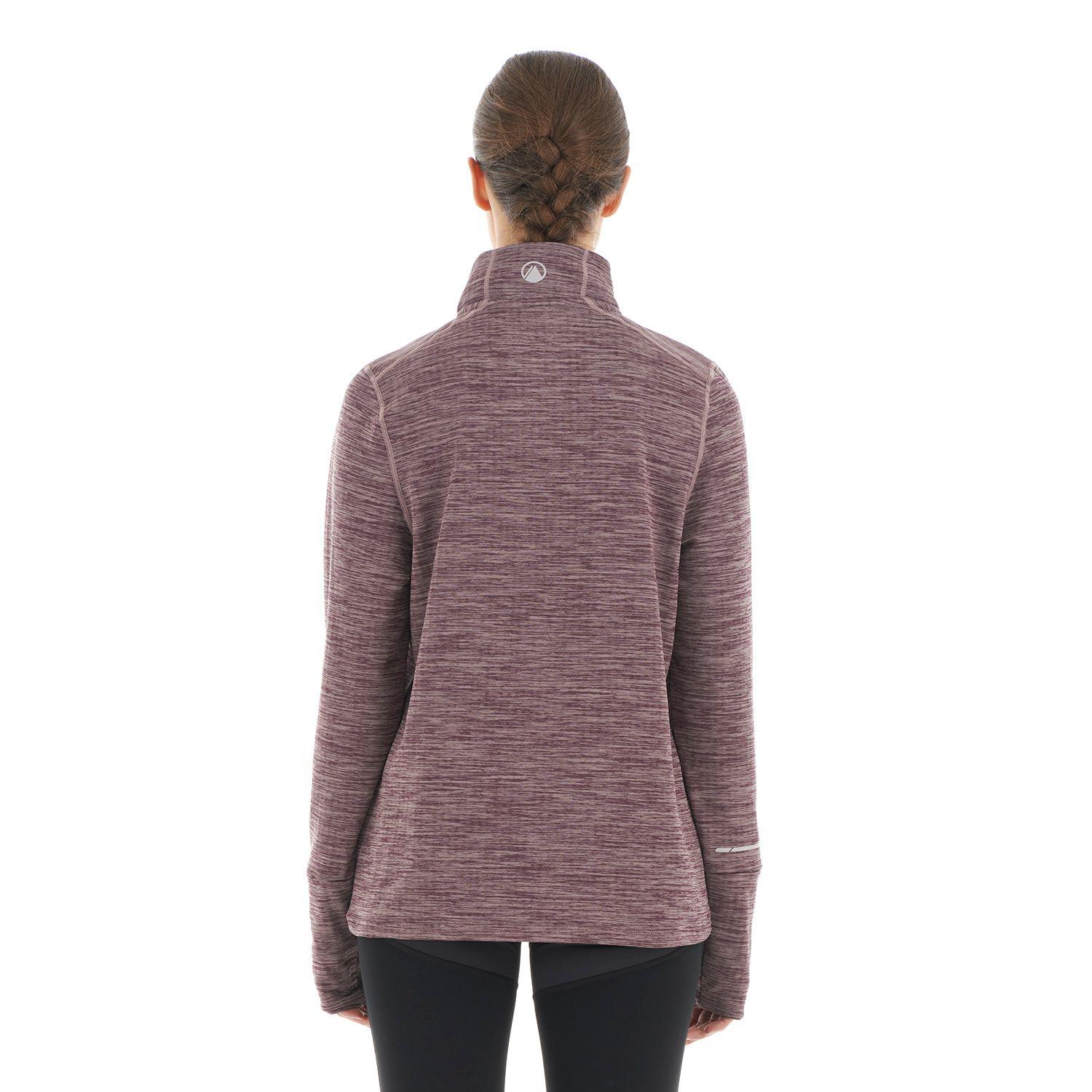 Poleron Mujer Just Move Nano-F 14 Zip Lila Lippi-5