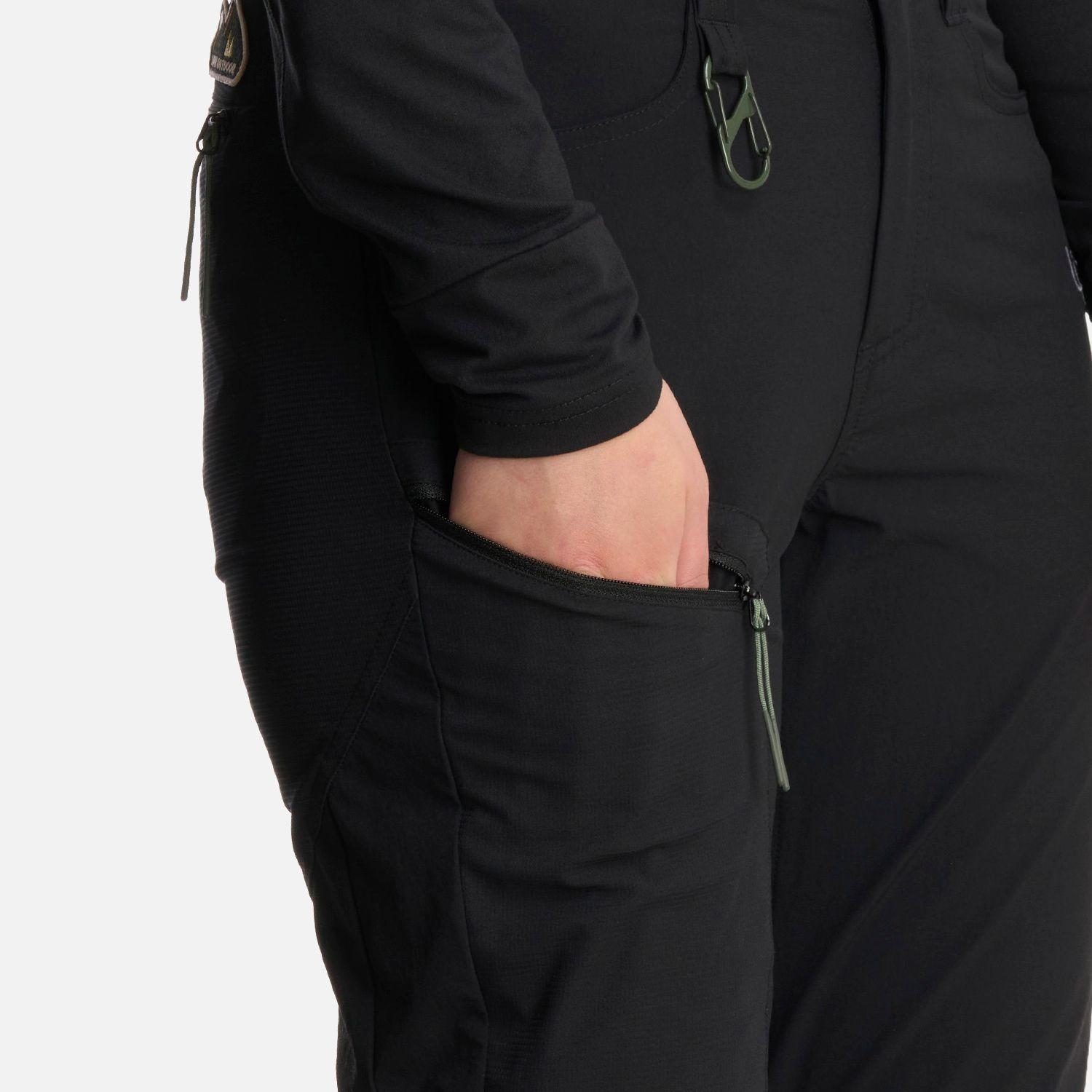 Pantalón Mujer Lennox Q-Dry Slim Fit Pants Negro Lippi-4