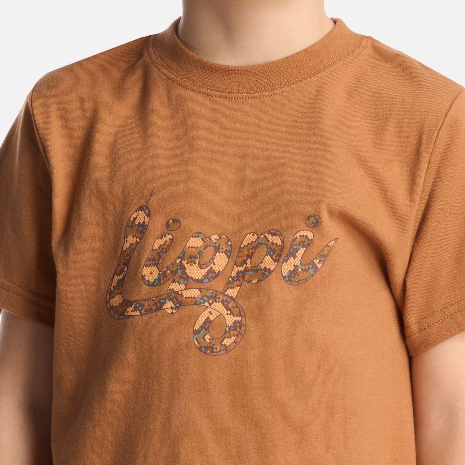 Polera Niño Logo Lippi T-Shirt Camel Lippi-3