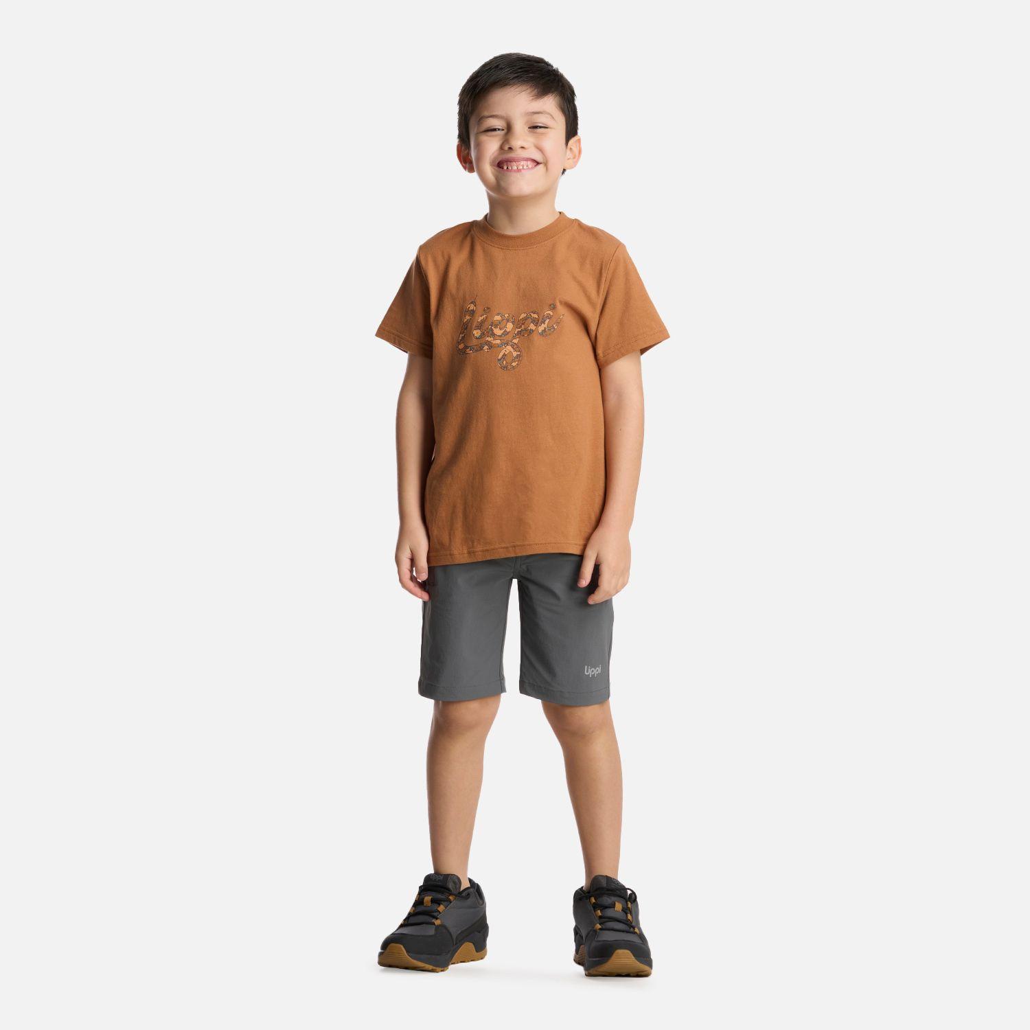 Polera Niño Logo Lippi T-Shirt Camel Lippi-4