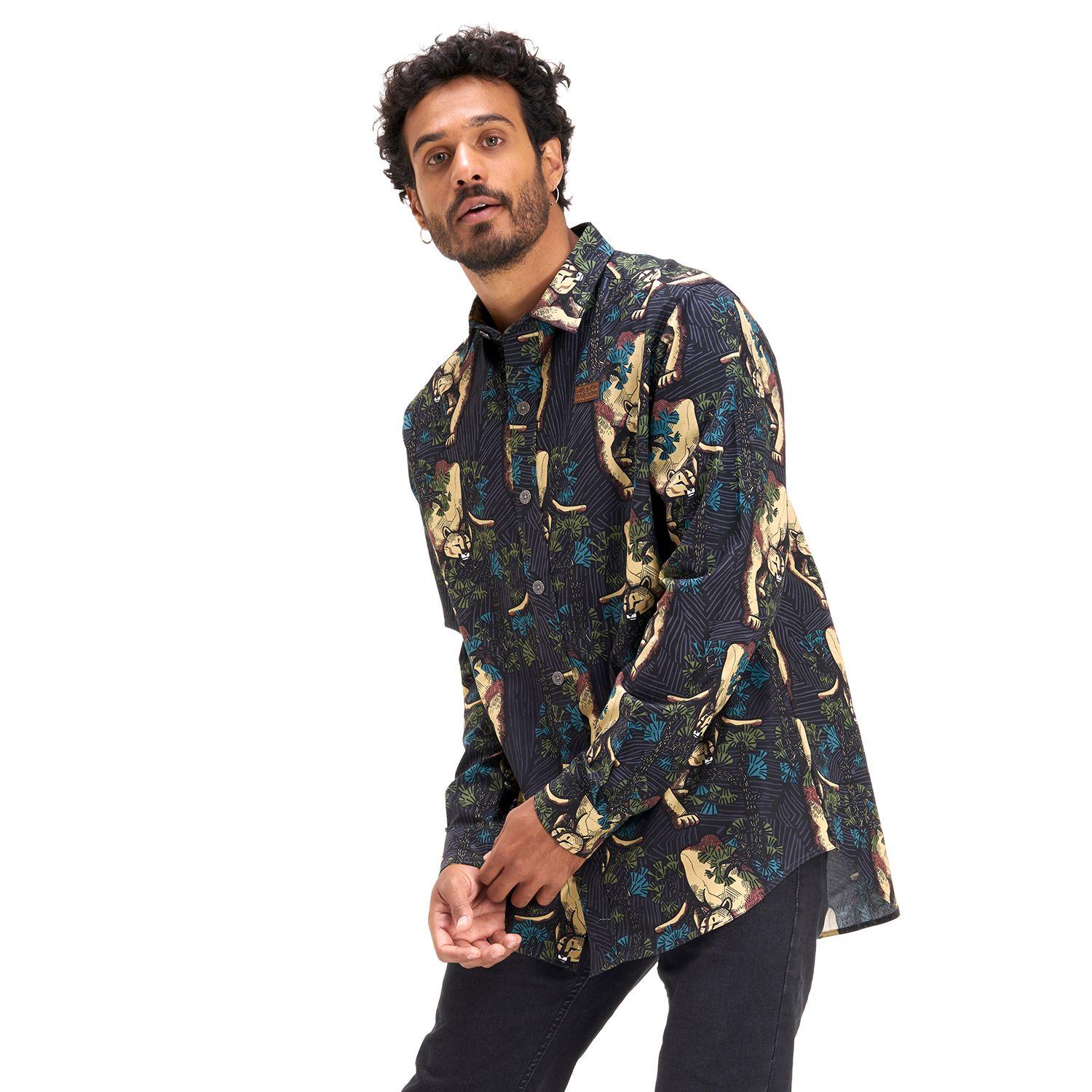 Camisa Hombre Lazlo California Negro Haka Honu-1