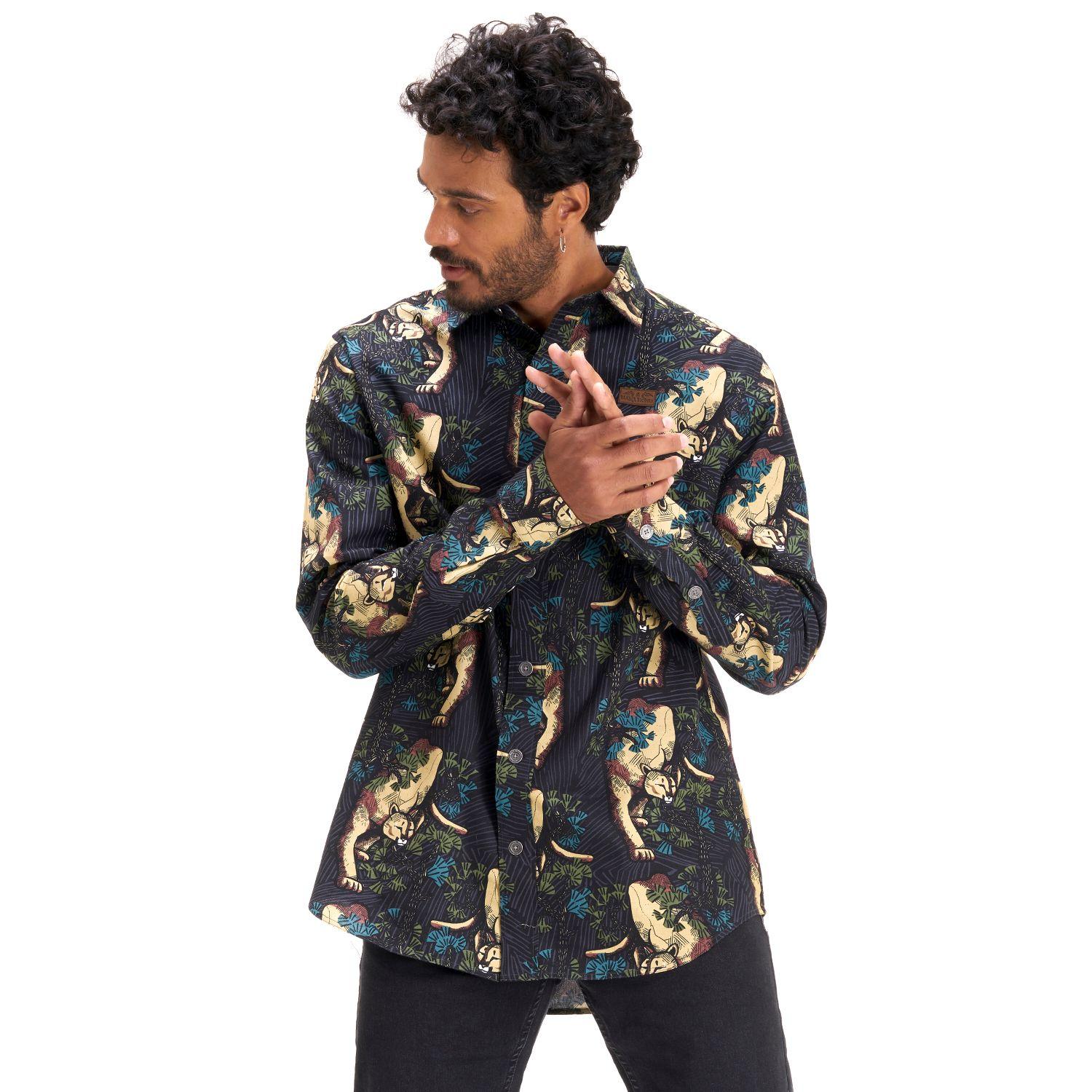 Camisa Hombre Lazlo California Negro Haka Honu-2