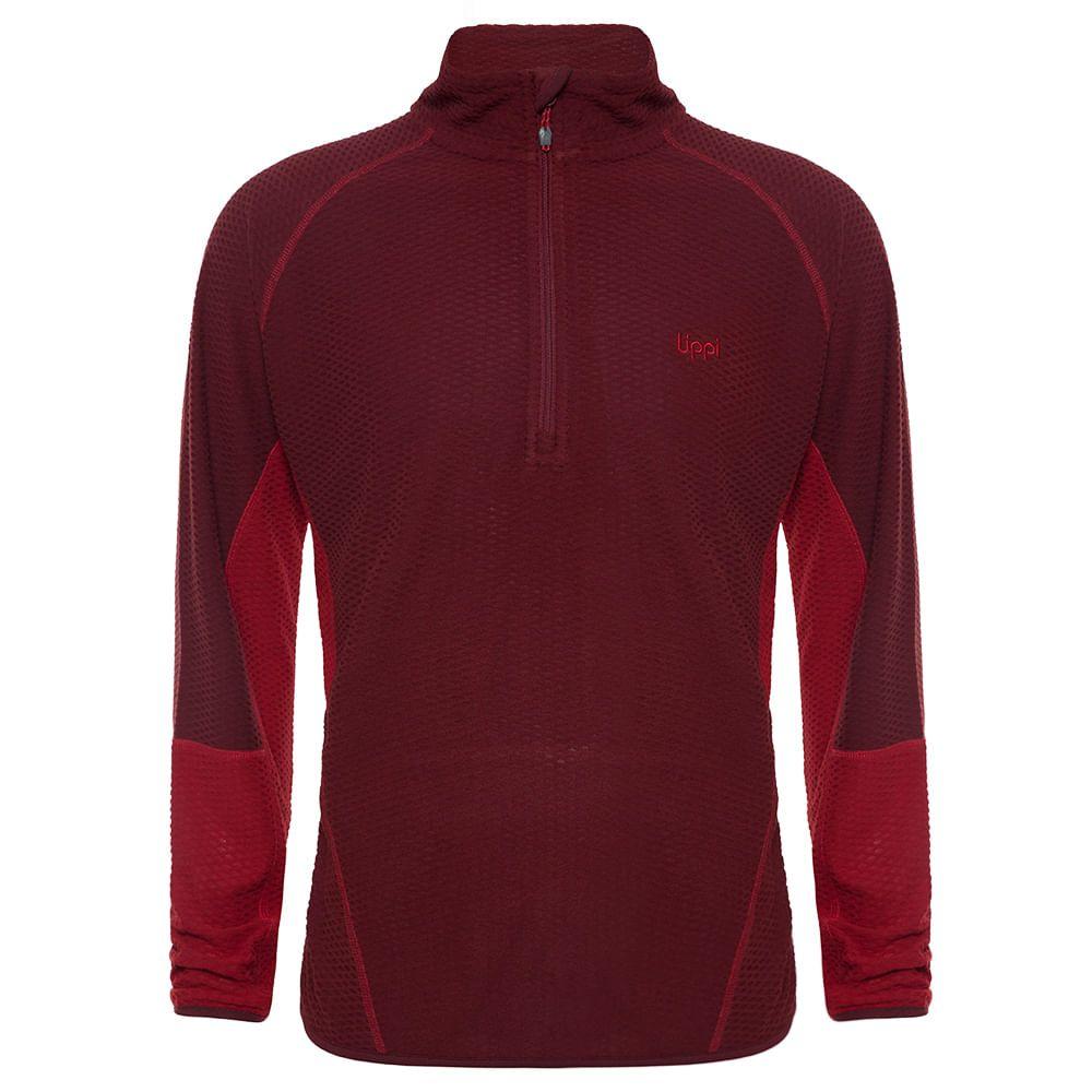 Poleron Hombre Jacaranda Nano-F 14 Zip Vino / Rojo Oscuro Lippi-0