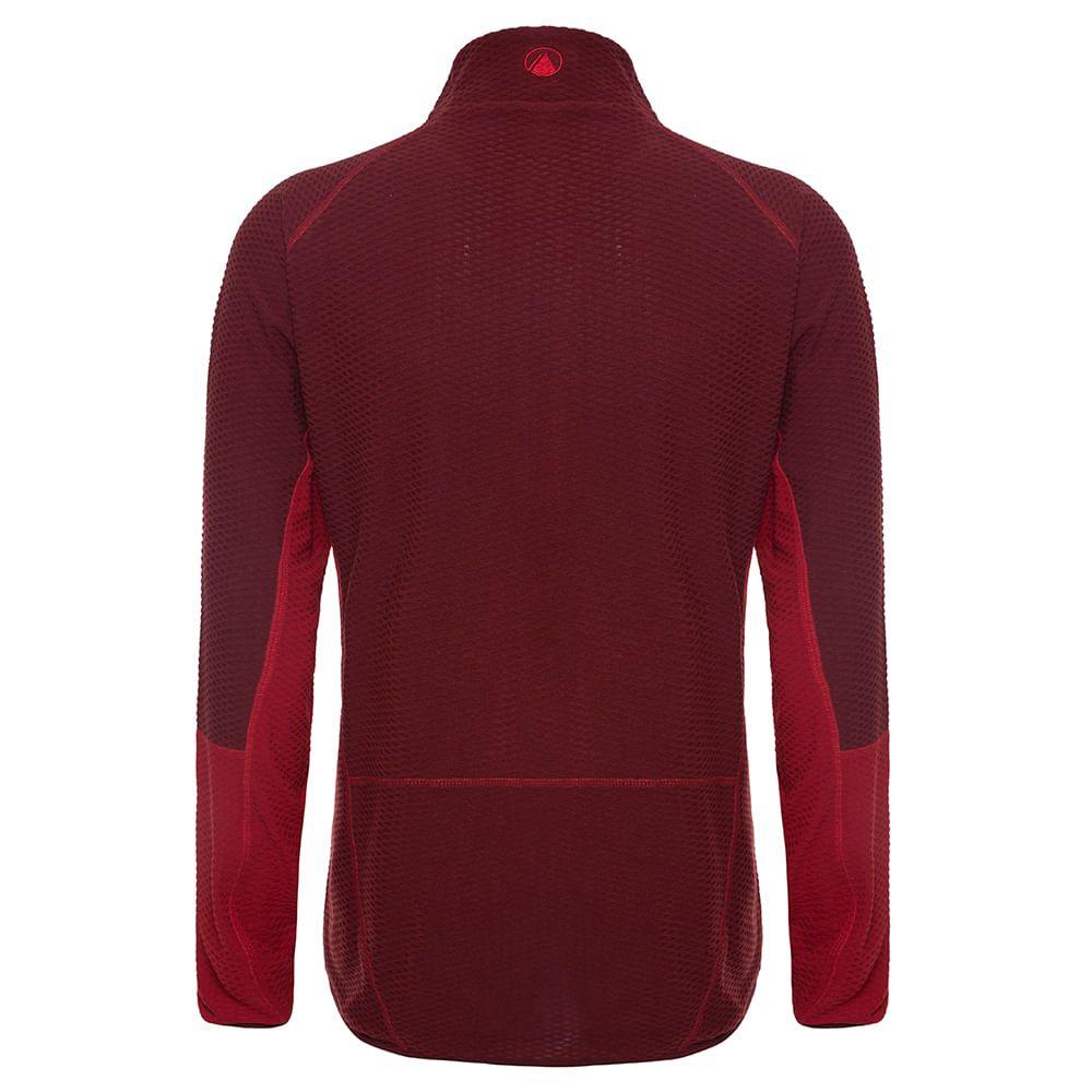 Poleron Hombre Jacaranda Nano-F 14 Zip Vino / Rojo Oscuro Lippi-1