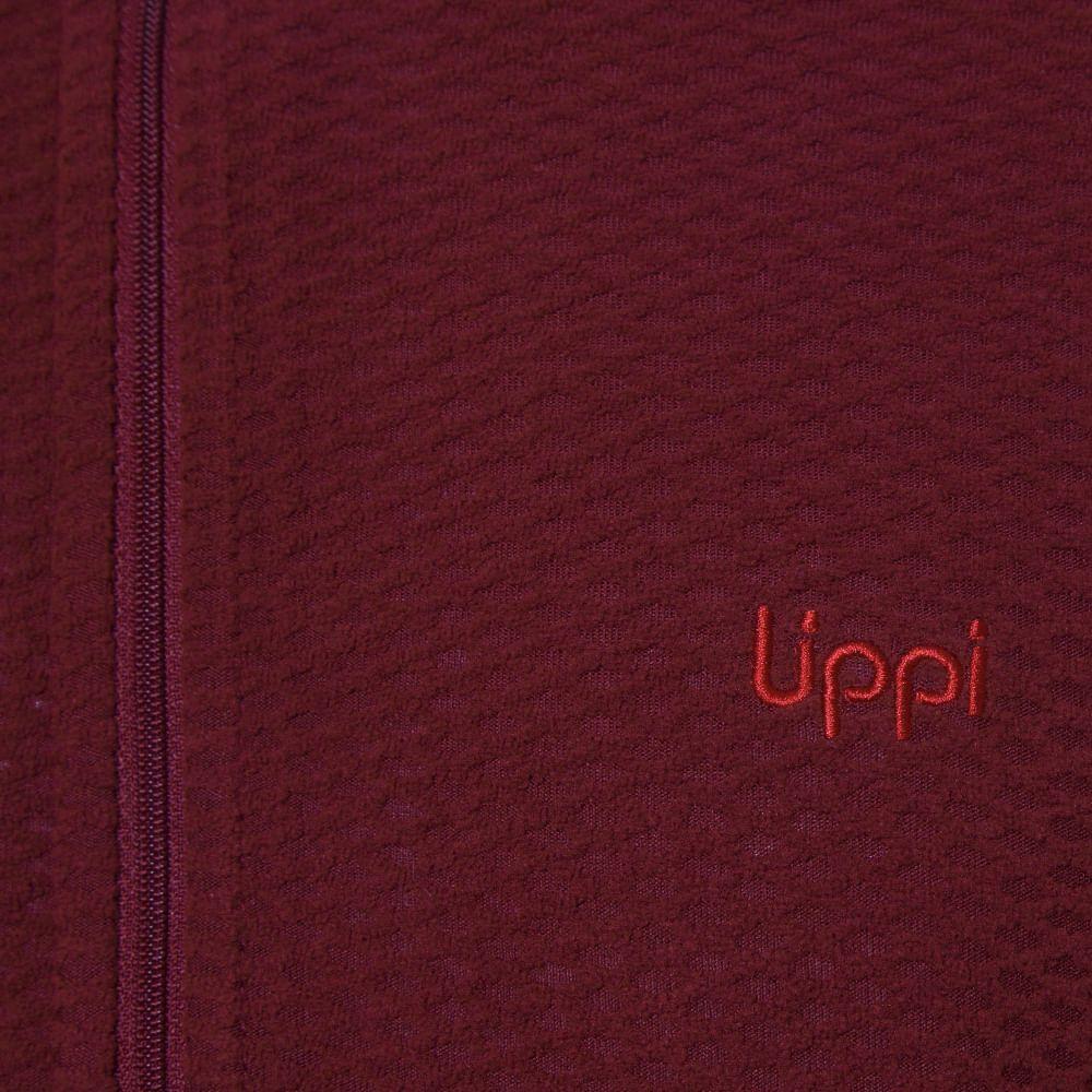 Poleron Hombre Jacaranda Nano-F 14 Zip Vino / Rojo Oscuro Lippi-4