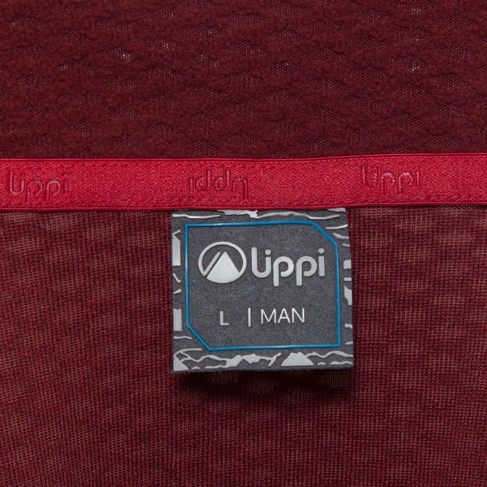Poleron Hombre Jacaranda Nano-F 14 Zip Vino / Rojo Oscuro Lippi-5