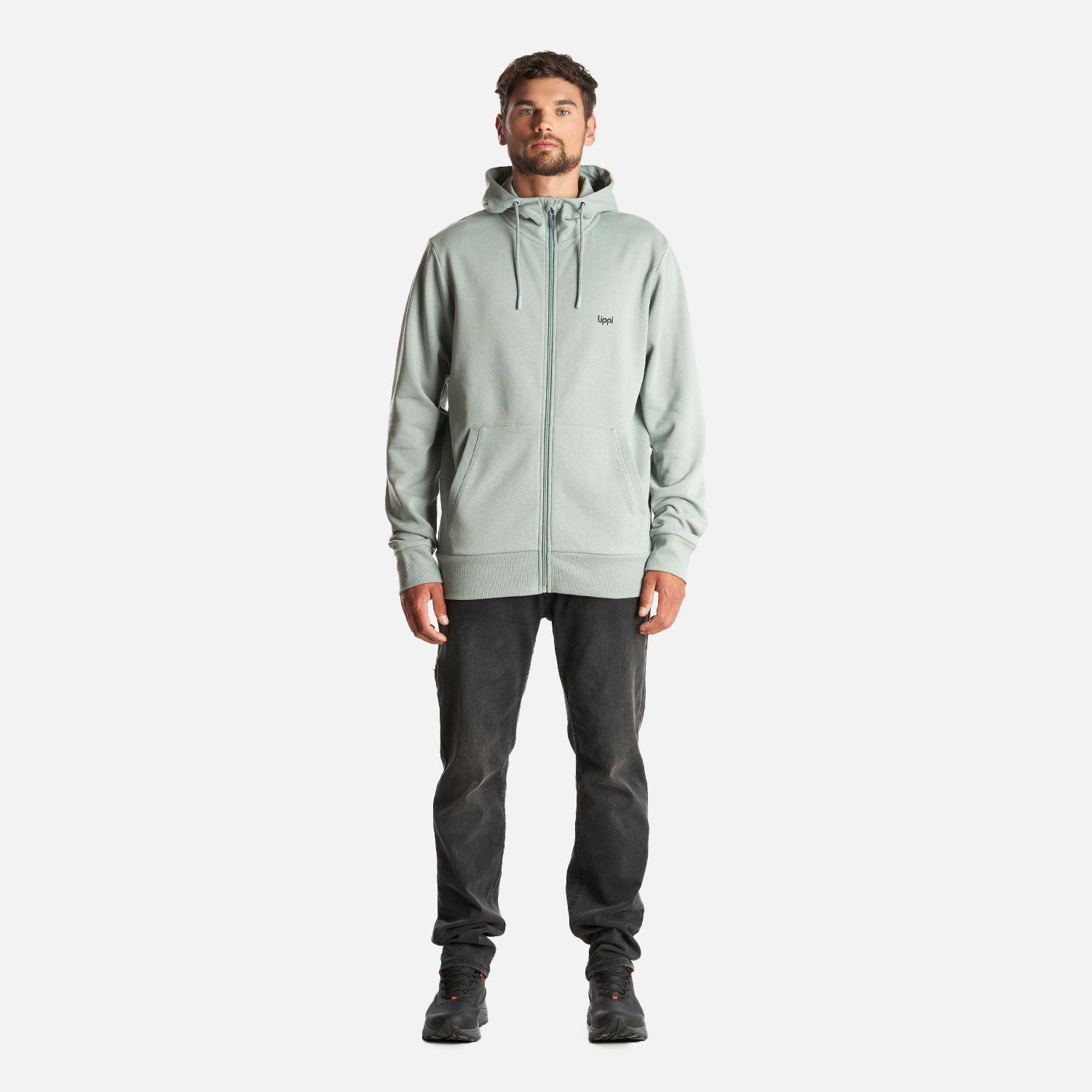 Poleron Hombre Ulmo Full Zip Hoody Sweatshirt Jade    Lippi-7