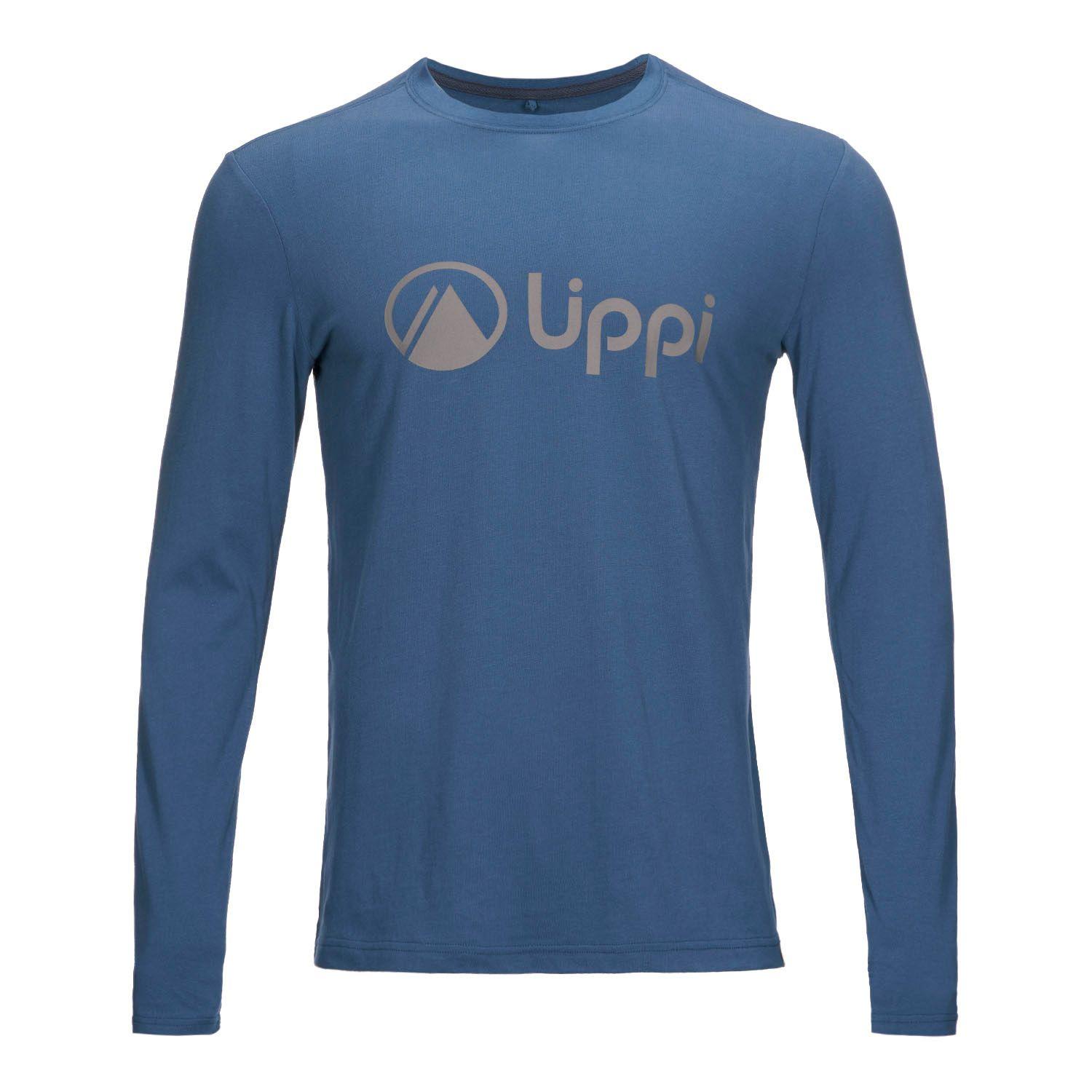 Polera Hombre Logo Lippi UVStop Long Sleeve TShirt Azul Lippi-0