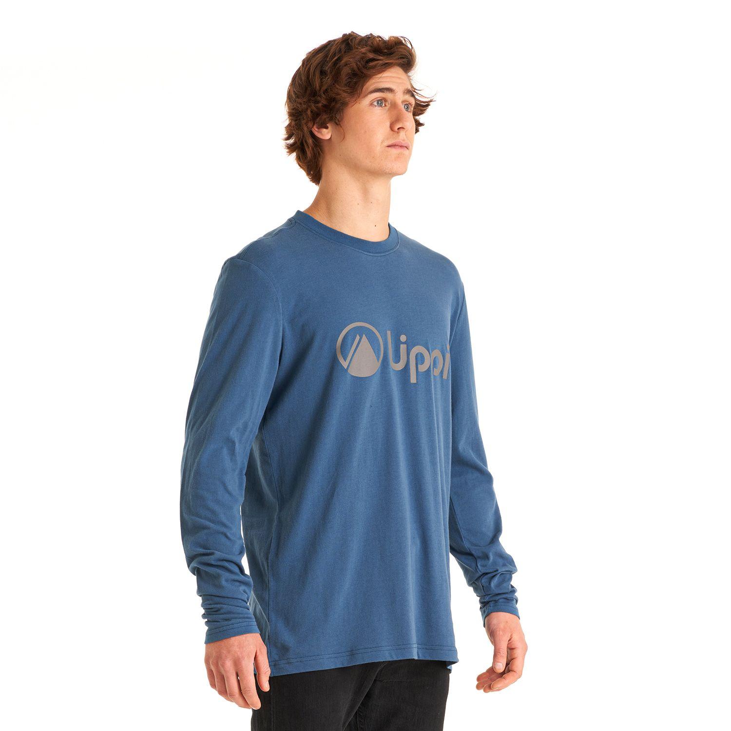 Polera Hombre Logo Lippi UVStop Long Sleeve TShirt Azul Lippi-2